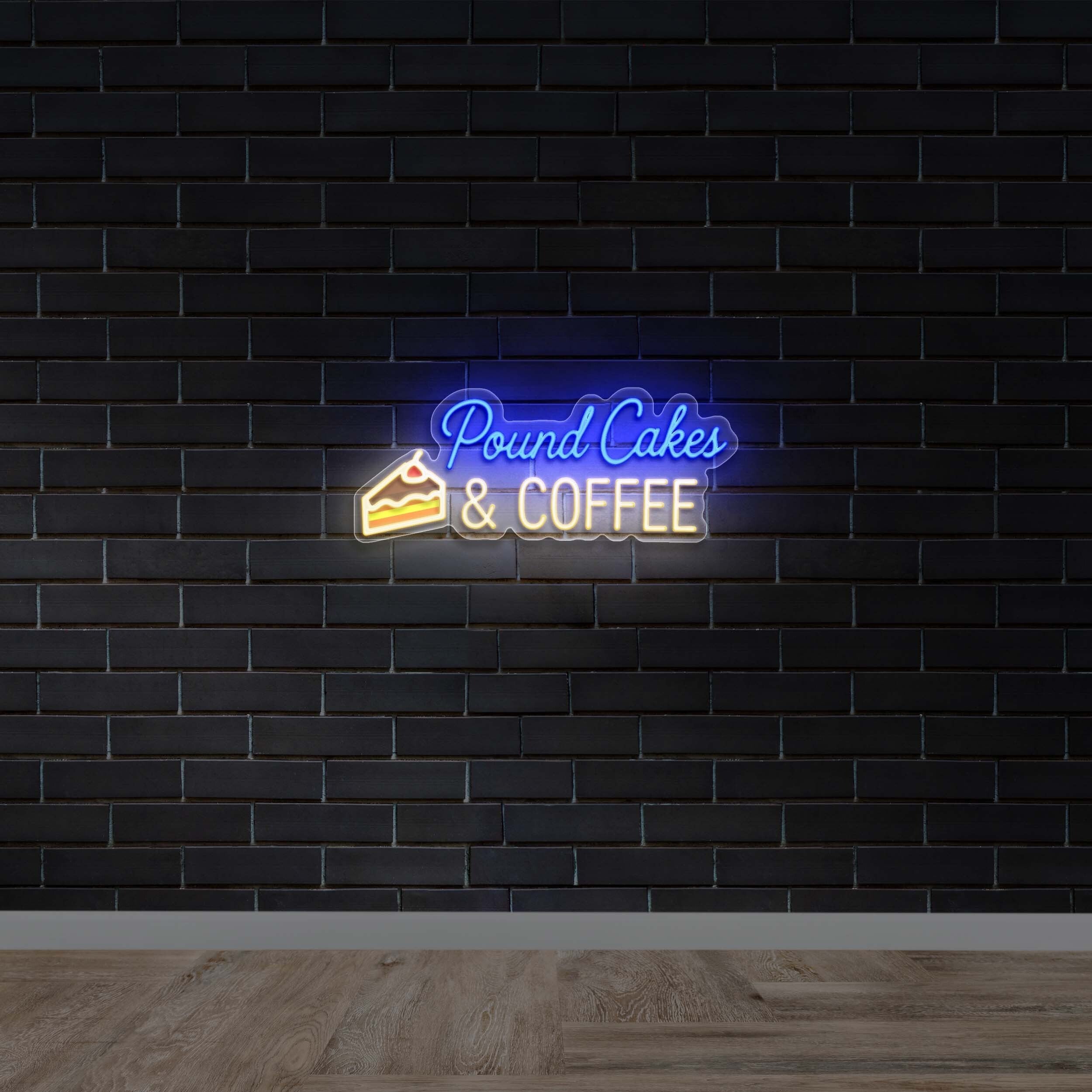 Pound Cakes & Coffee | 2nd Version - Premium Neon Artwork