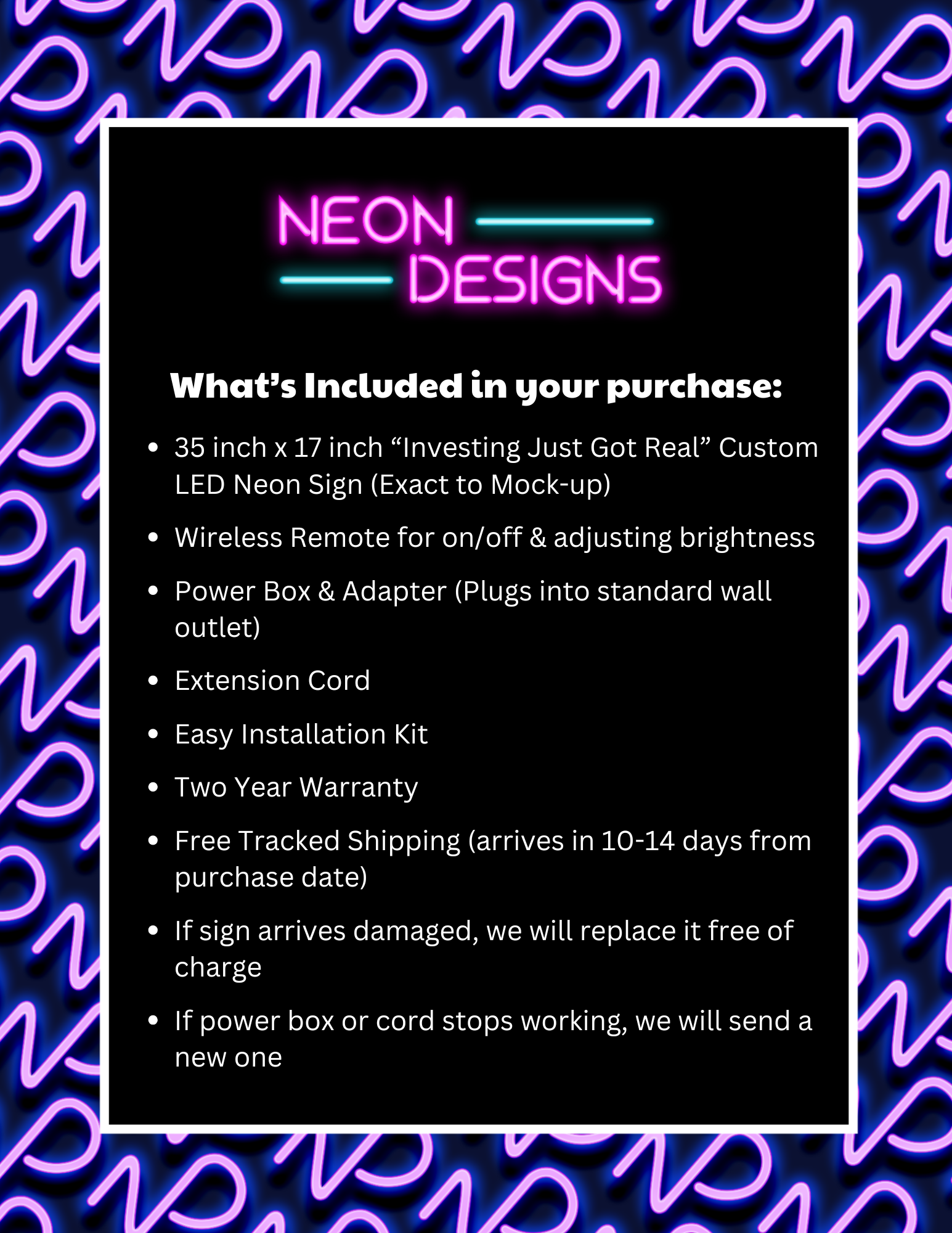 Investing Just Got Real - Premium Neon Artwork