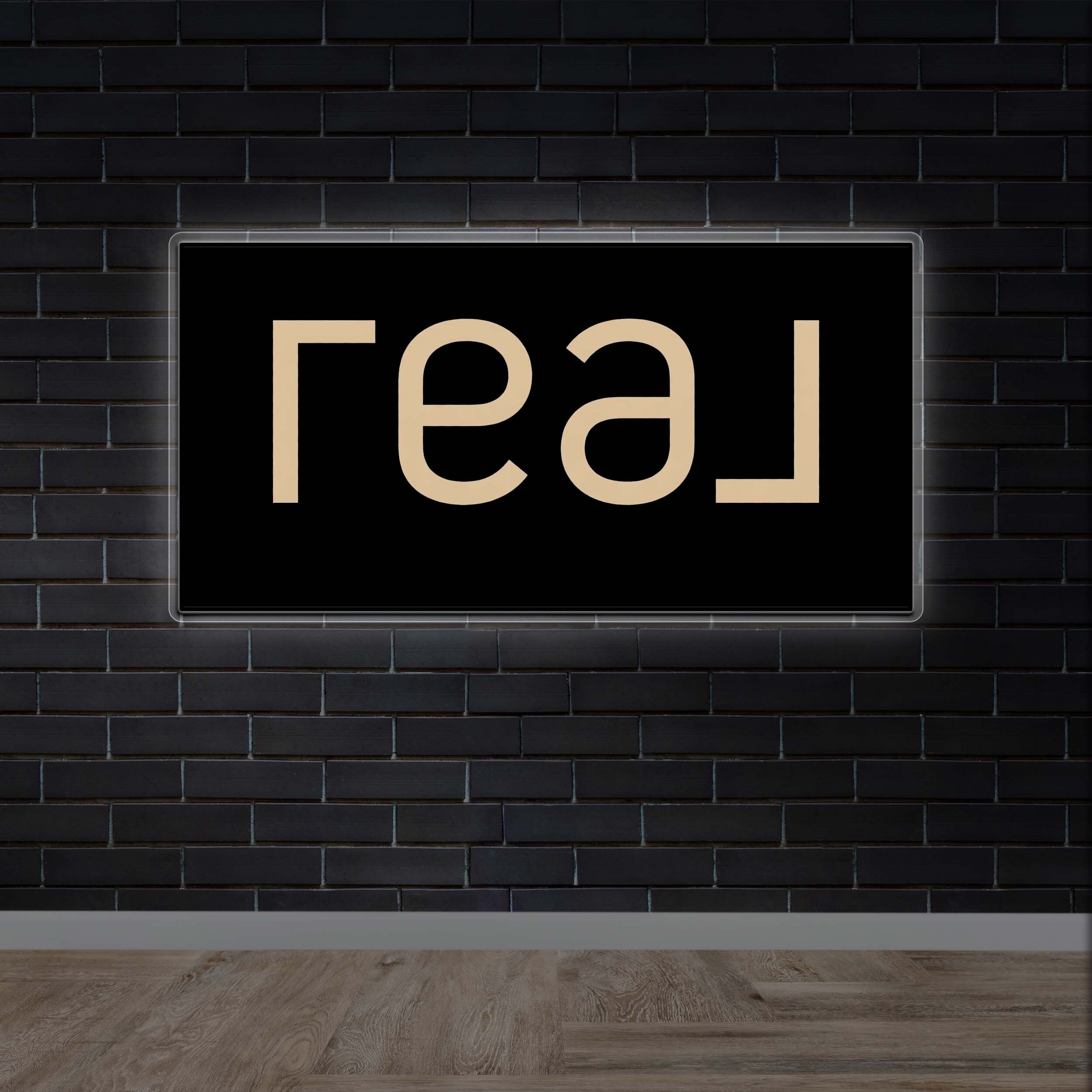 REAL | Backlit Version - Premium Neon Artwork