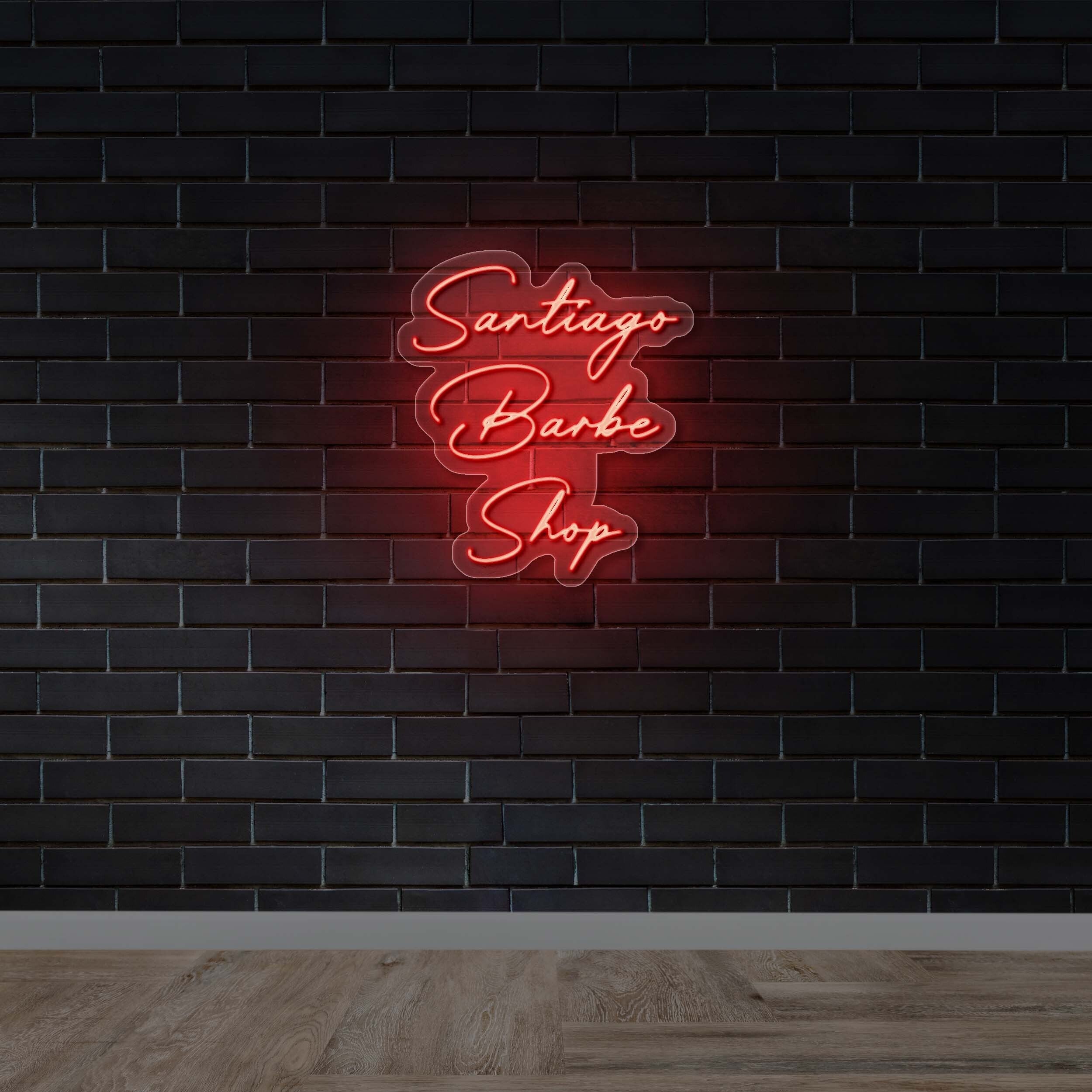 Santiago Barbe Shop - Premium Neon Artwork