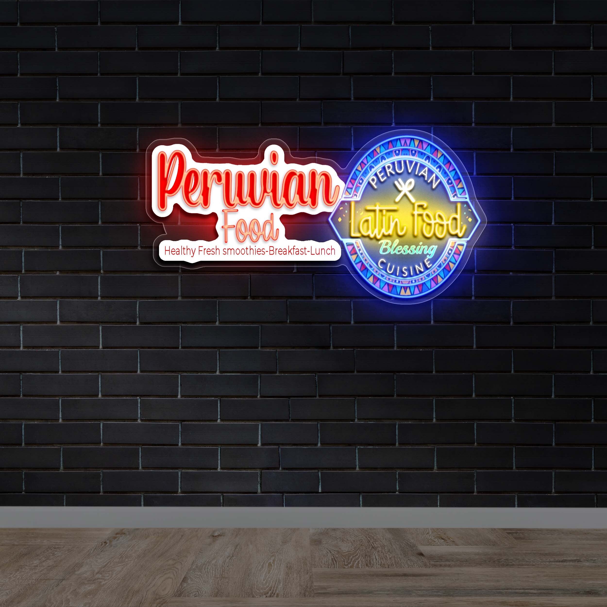 Peruvian Food | 2nd Version - Premium Neon Artwork