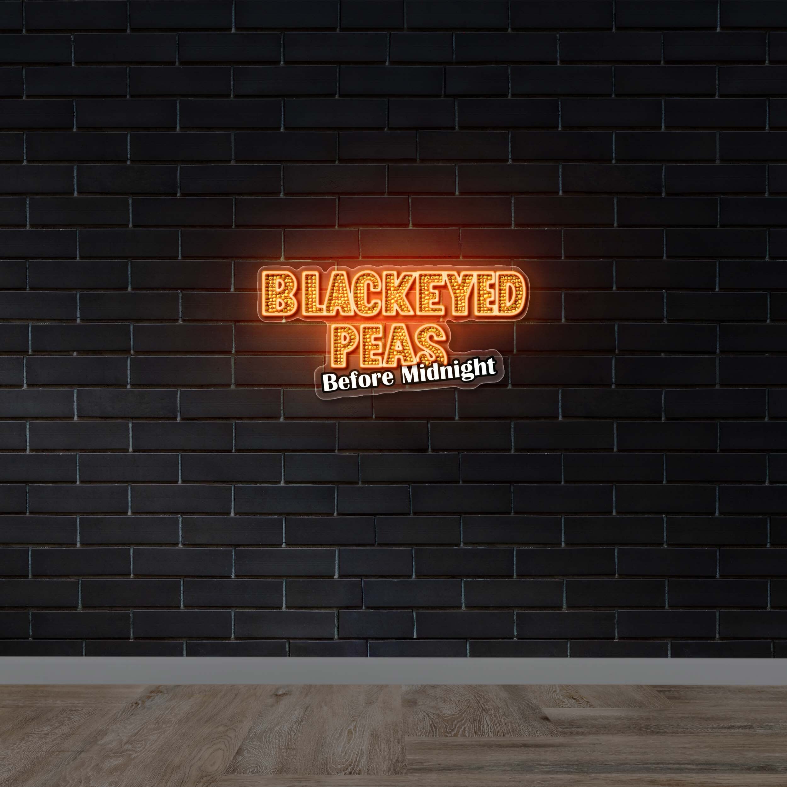 BLACKEYED PEAS BEFORE MIDNIGHT - Premium Neon Artwork