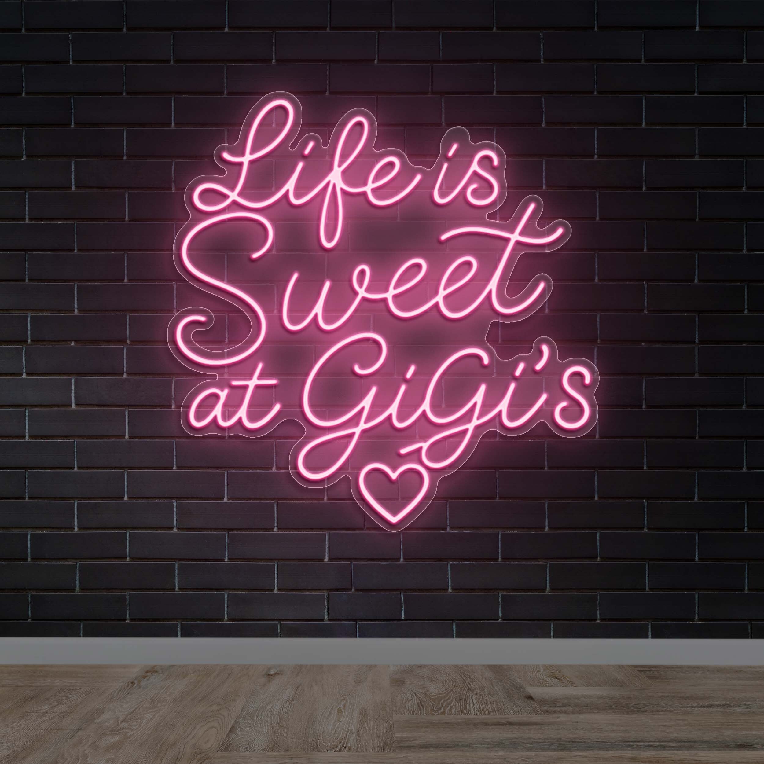Life Is Sweet at GiGi’s - Premium Neon Artwork