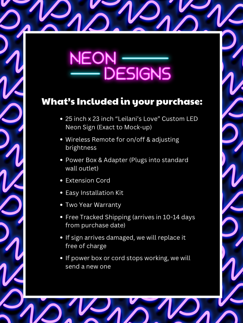 Leilani's Love - Premium Neon Artwork