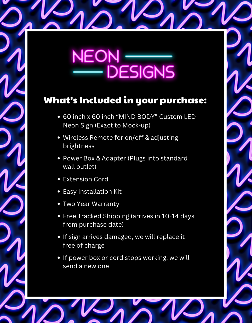 Mind Body - Premium Neon Artwork