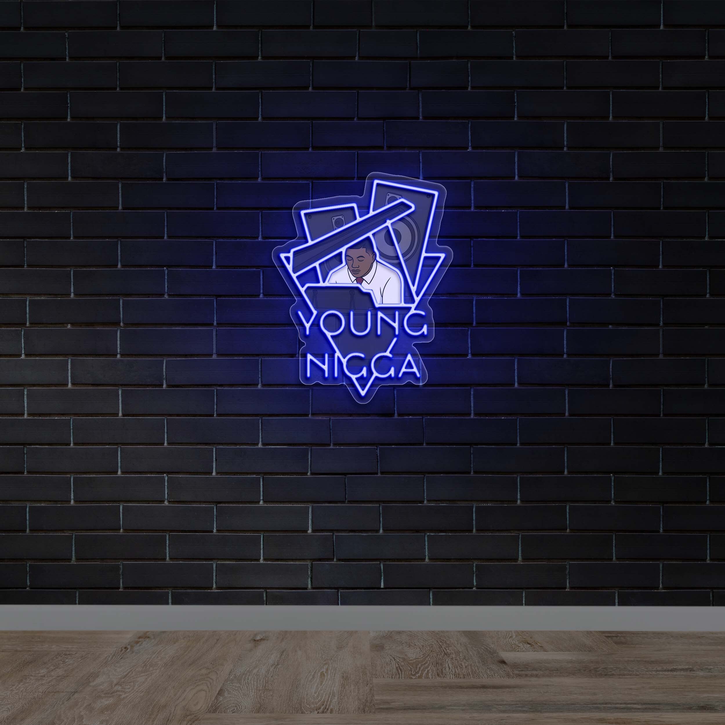 YOUNG NIGGA - Premium Neon Artwork