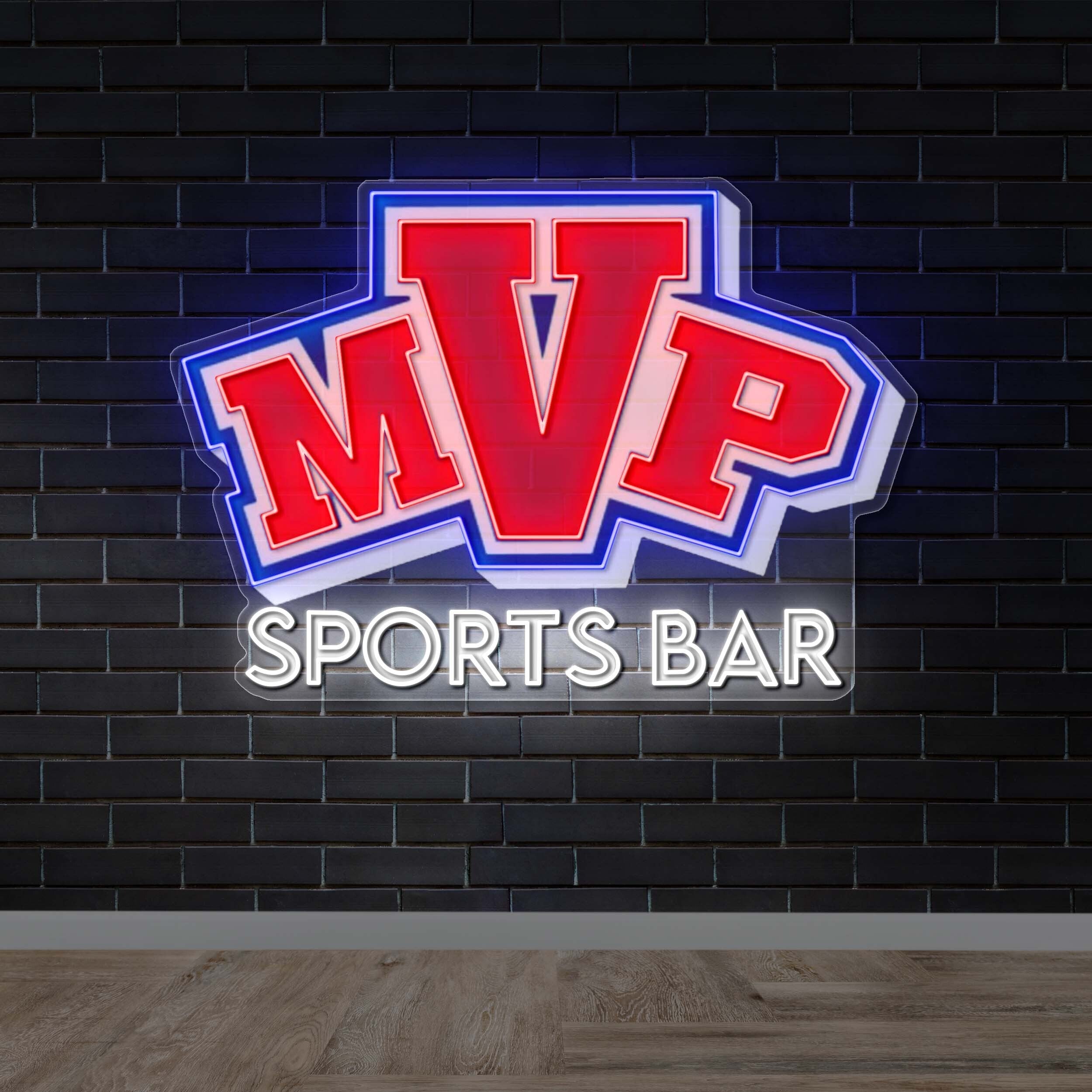 MVP Sports Bar - Premium Neon Artwork