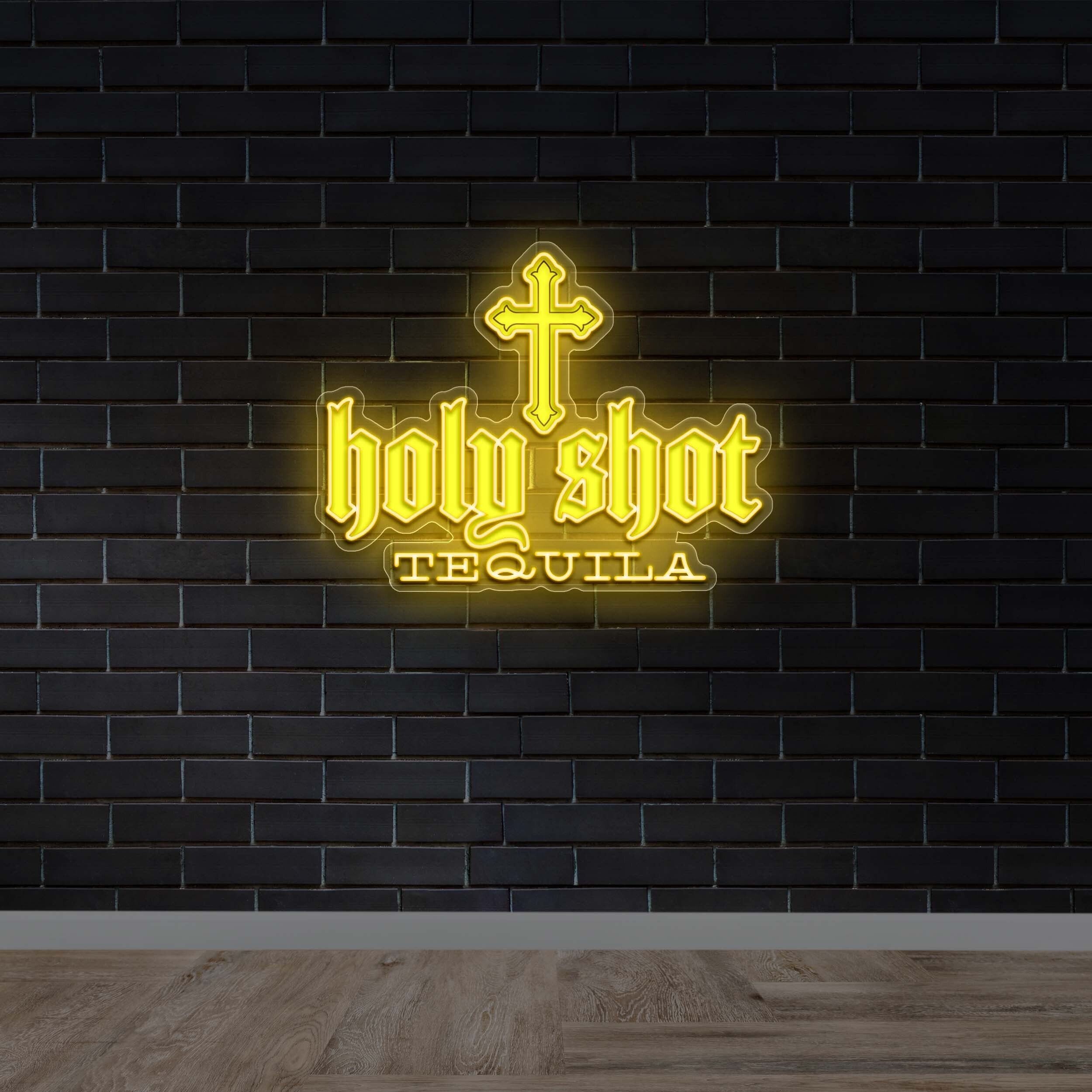 Holy Shot Tequila - Premium Neon Artwork