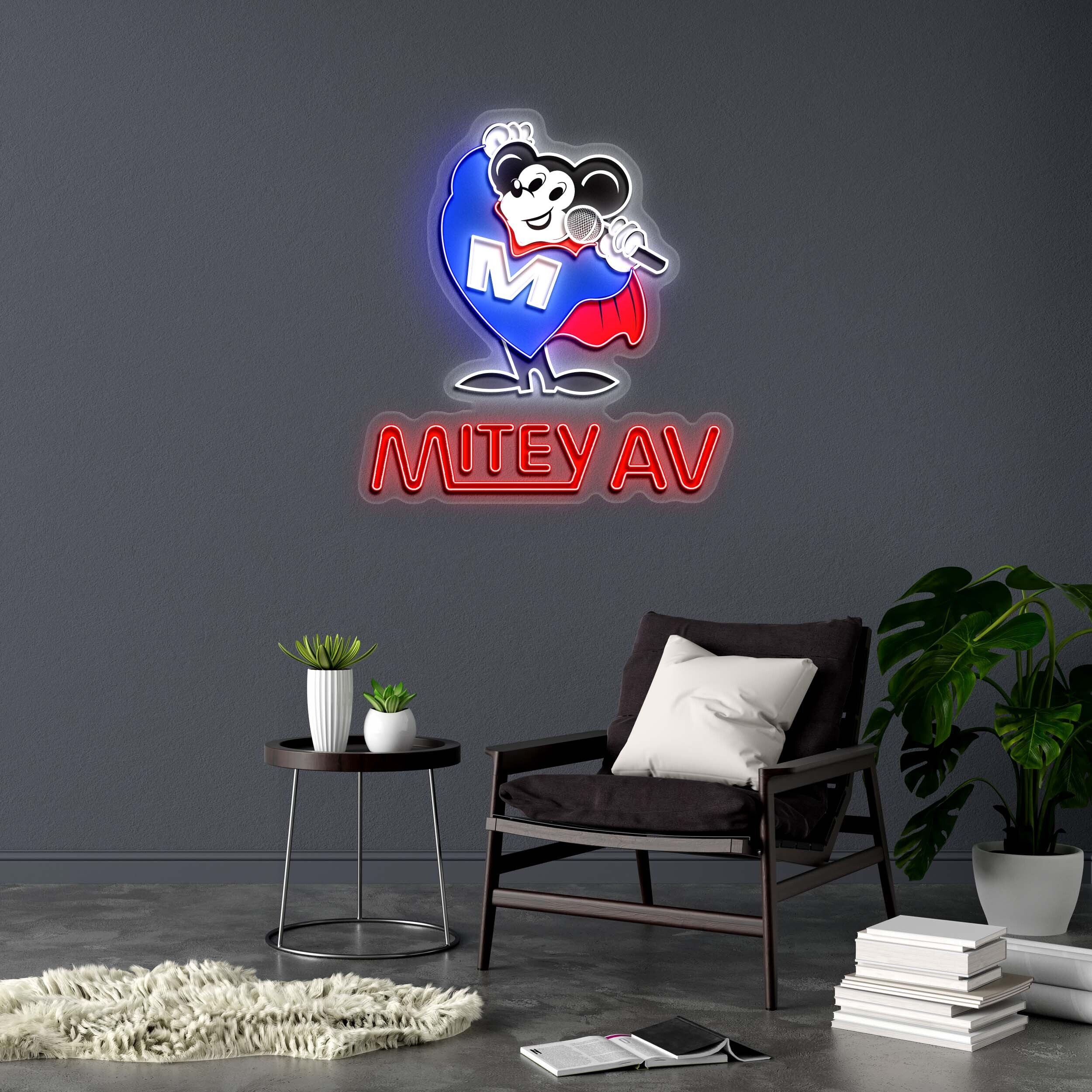 MITEY AV - Premium Neon Artwork
