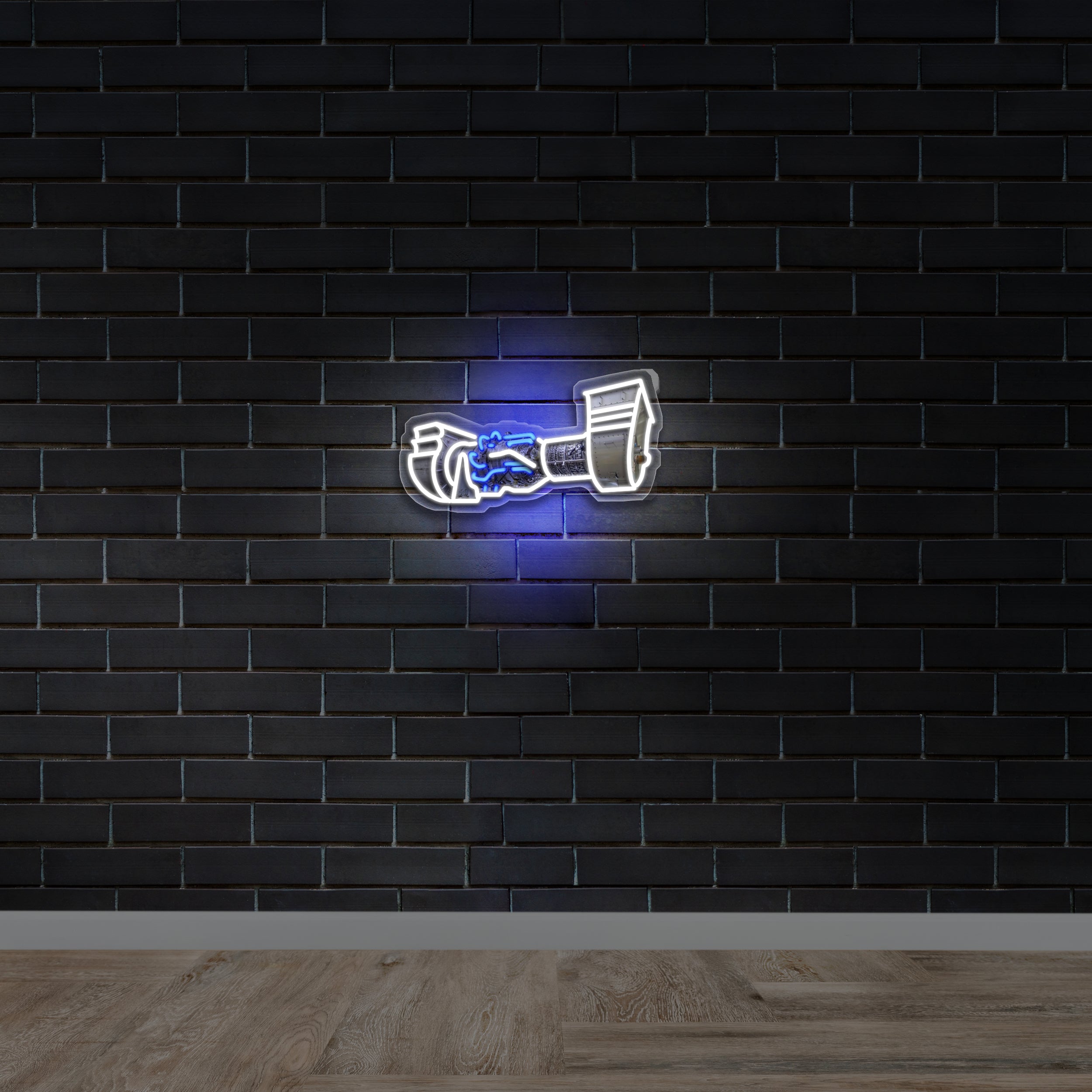 Gas Turbine - Premium Neon Artwork