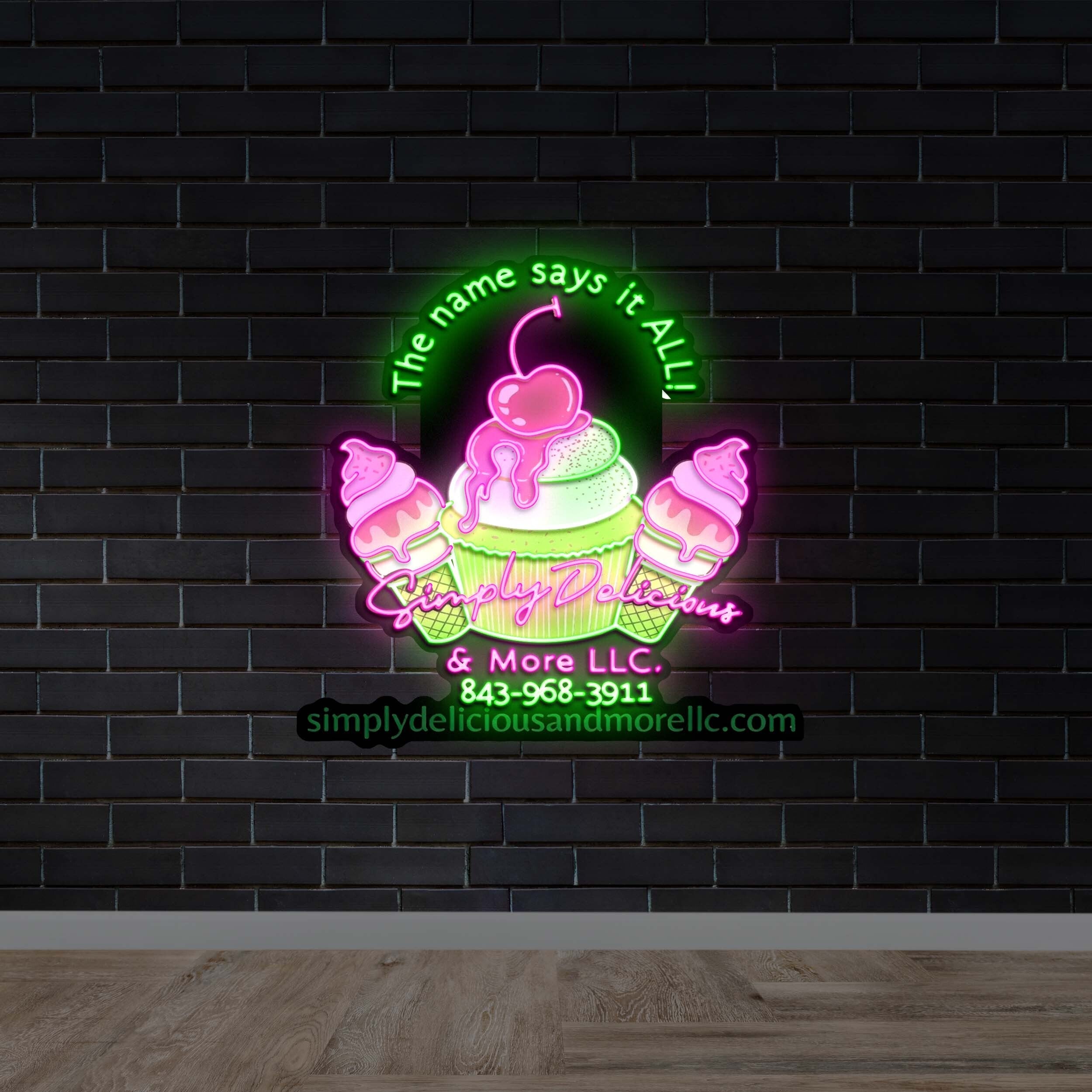 Simply Delicious - Premium Neon Artwork