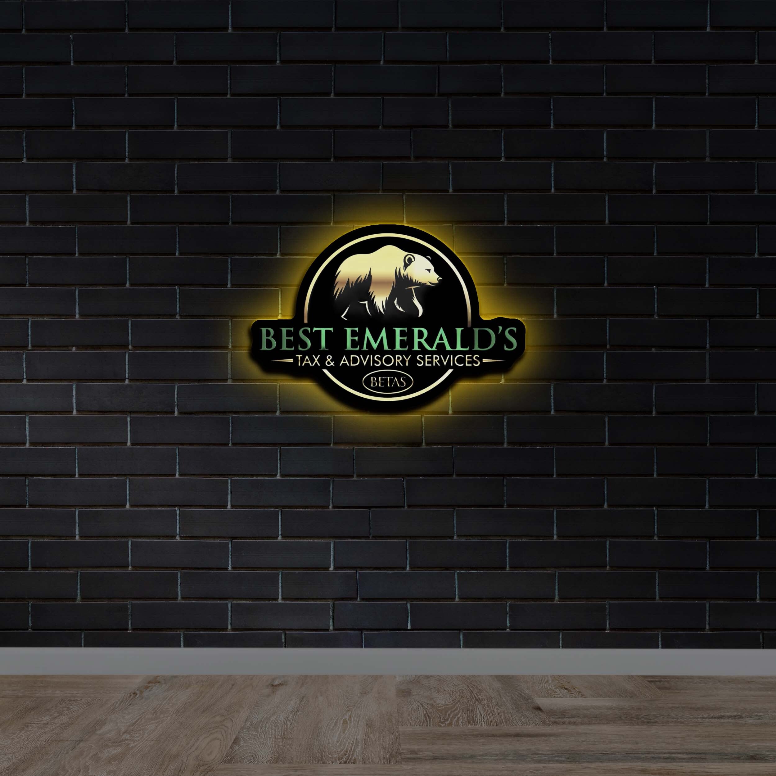 BEST EMERALD'S | Backlit Version - Premium Neon Artwork