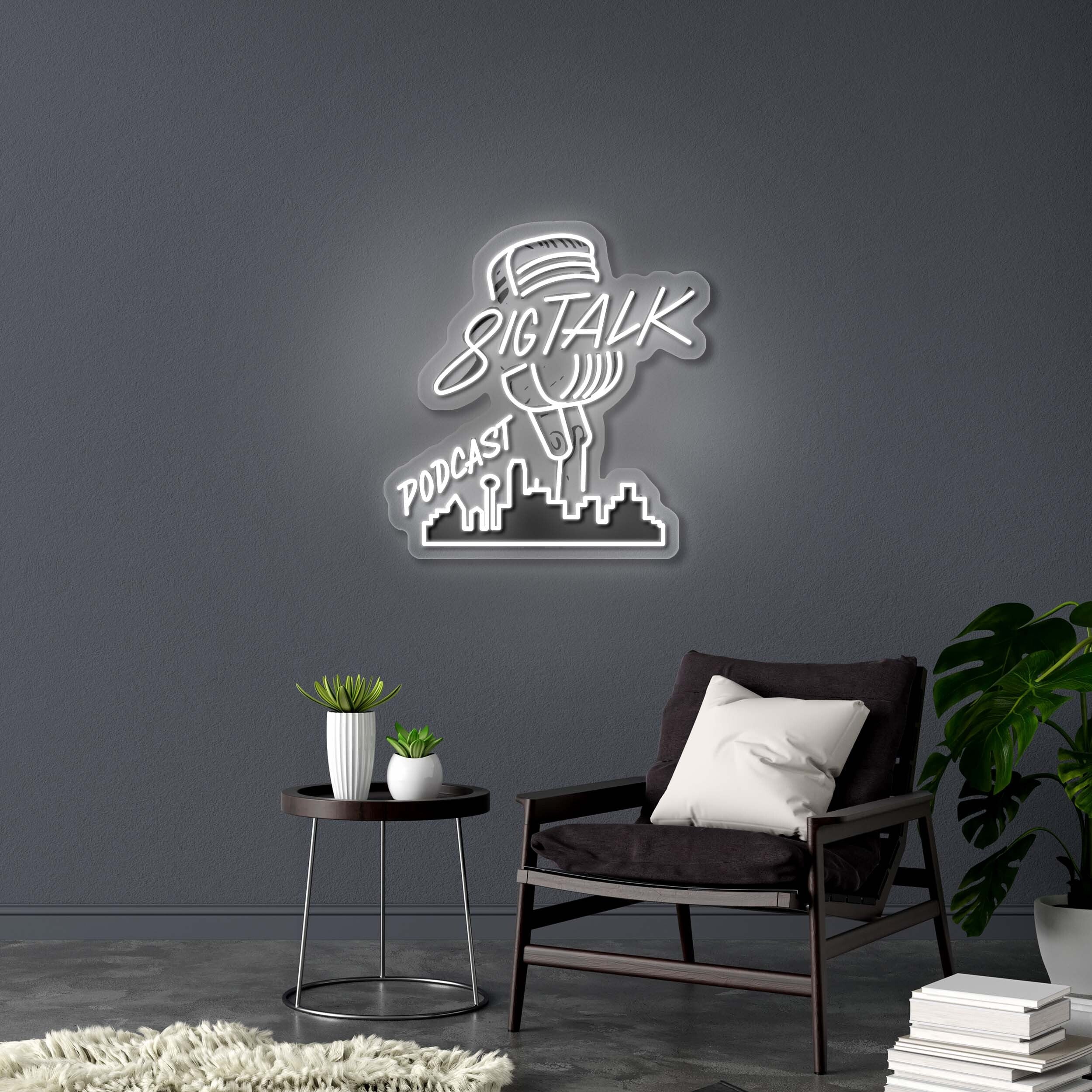 81G TALK PODCAST - Premium Neon Artwork
