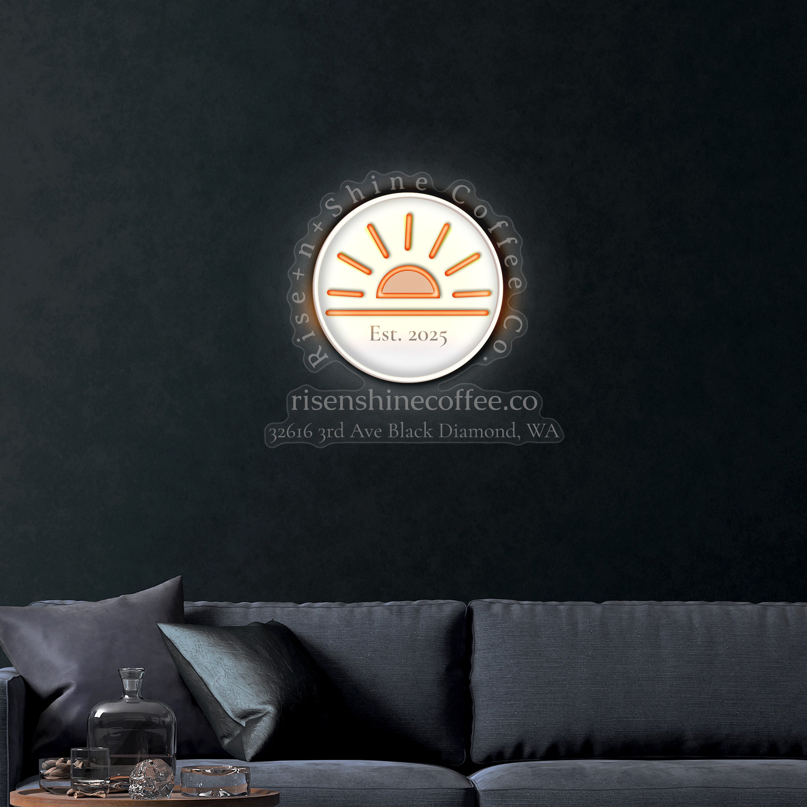 riseshinecoffee.co – Premium Neon Artwork