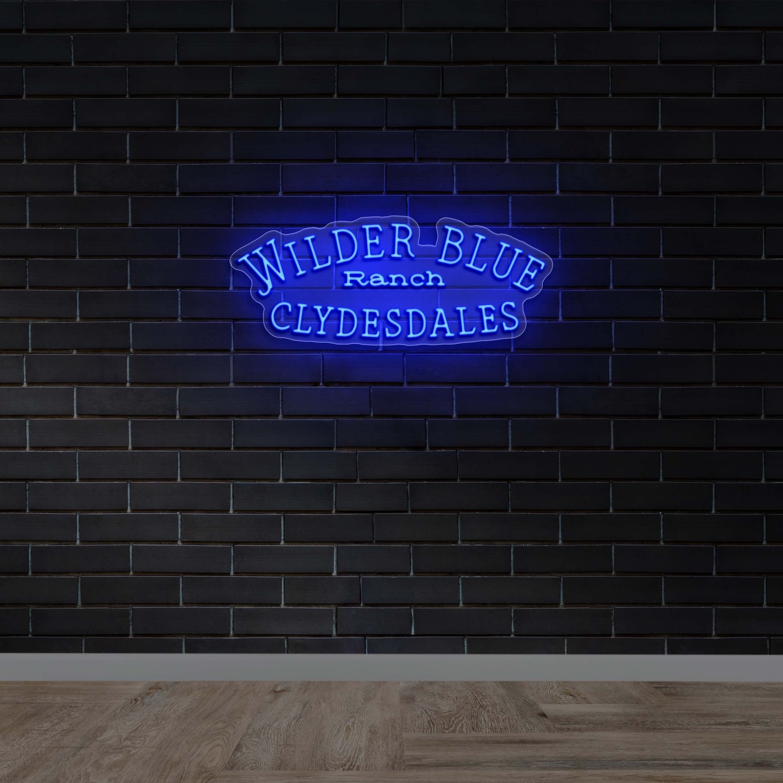 Wilder Blue Ranch - Premium Neon Artwork