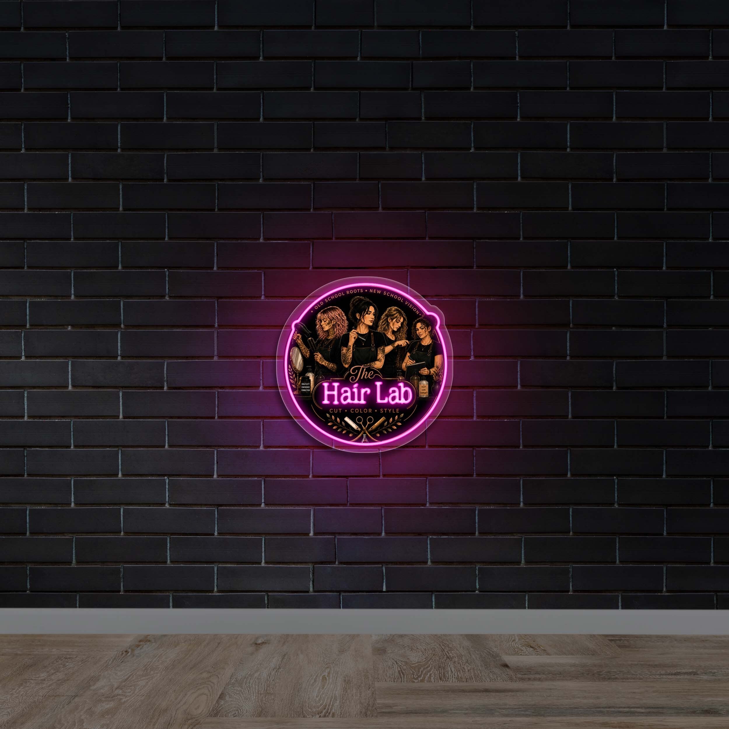 The Hair Lab - Premium Neon Artwork