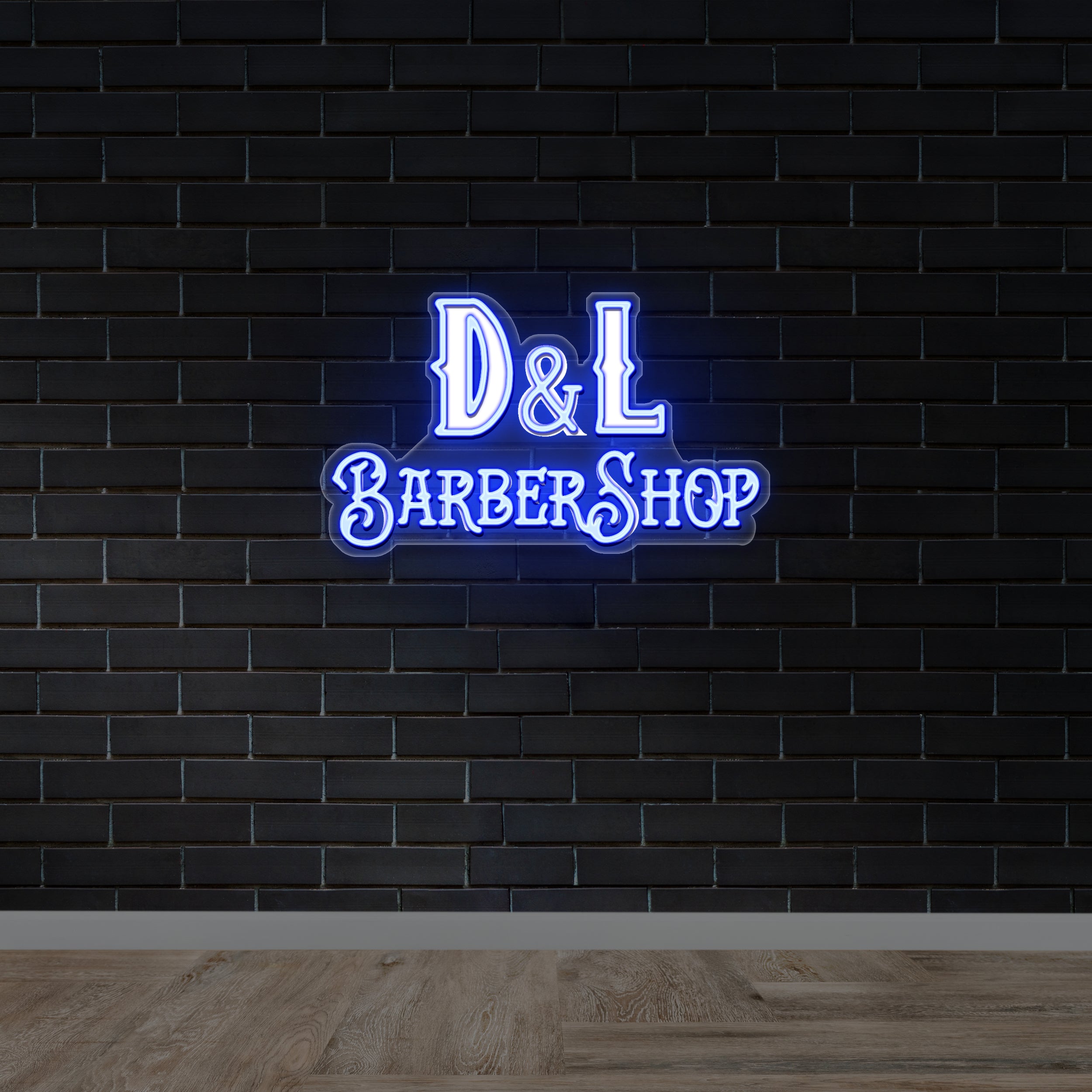 D & L BARBERSHOP - Premium Neon Artwork