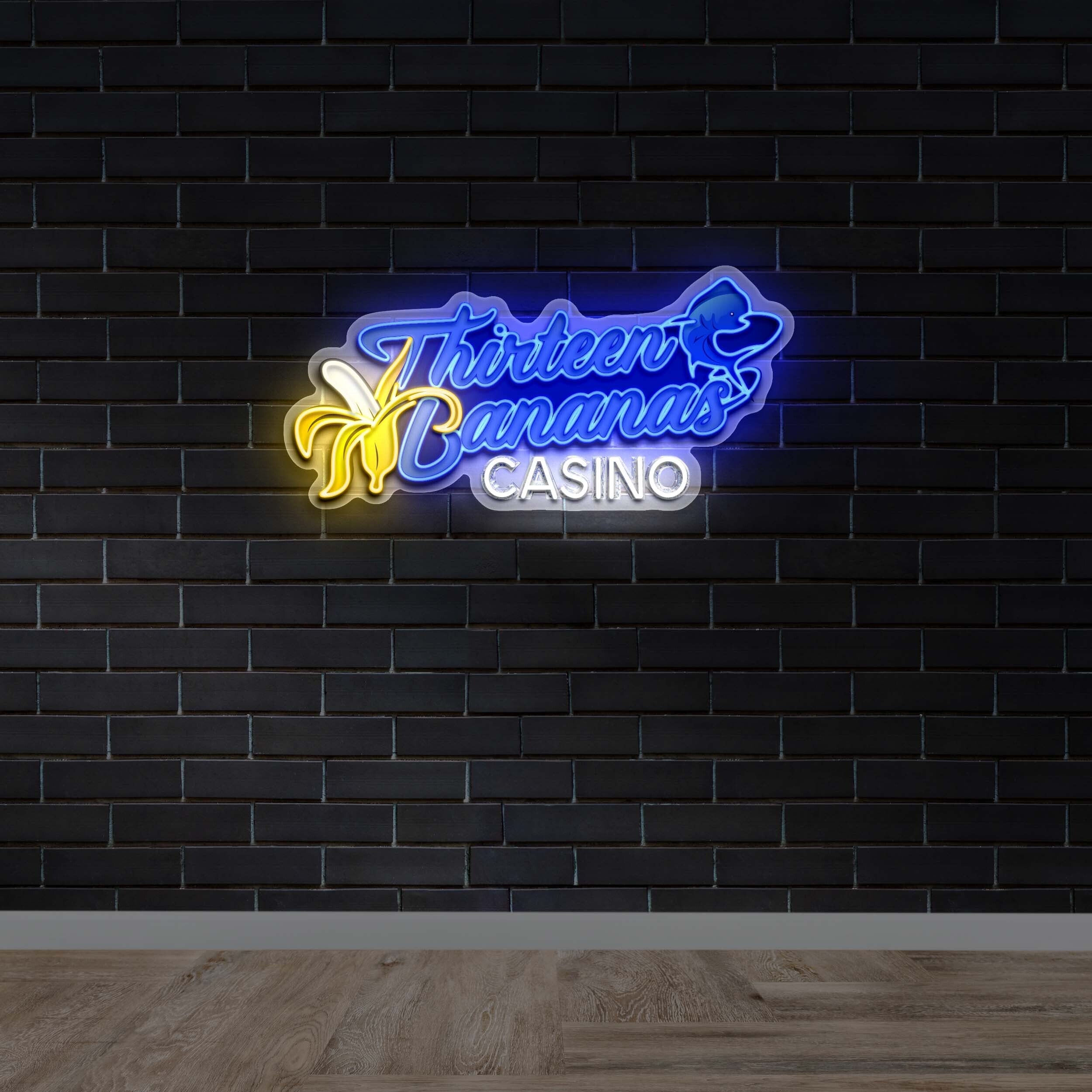 Thirteen Bananas CASINO - Premium Neon Artwork