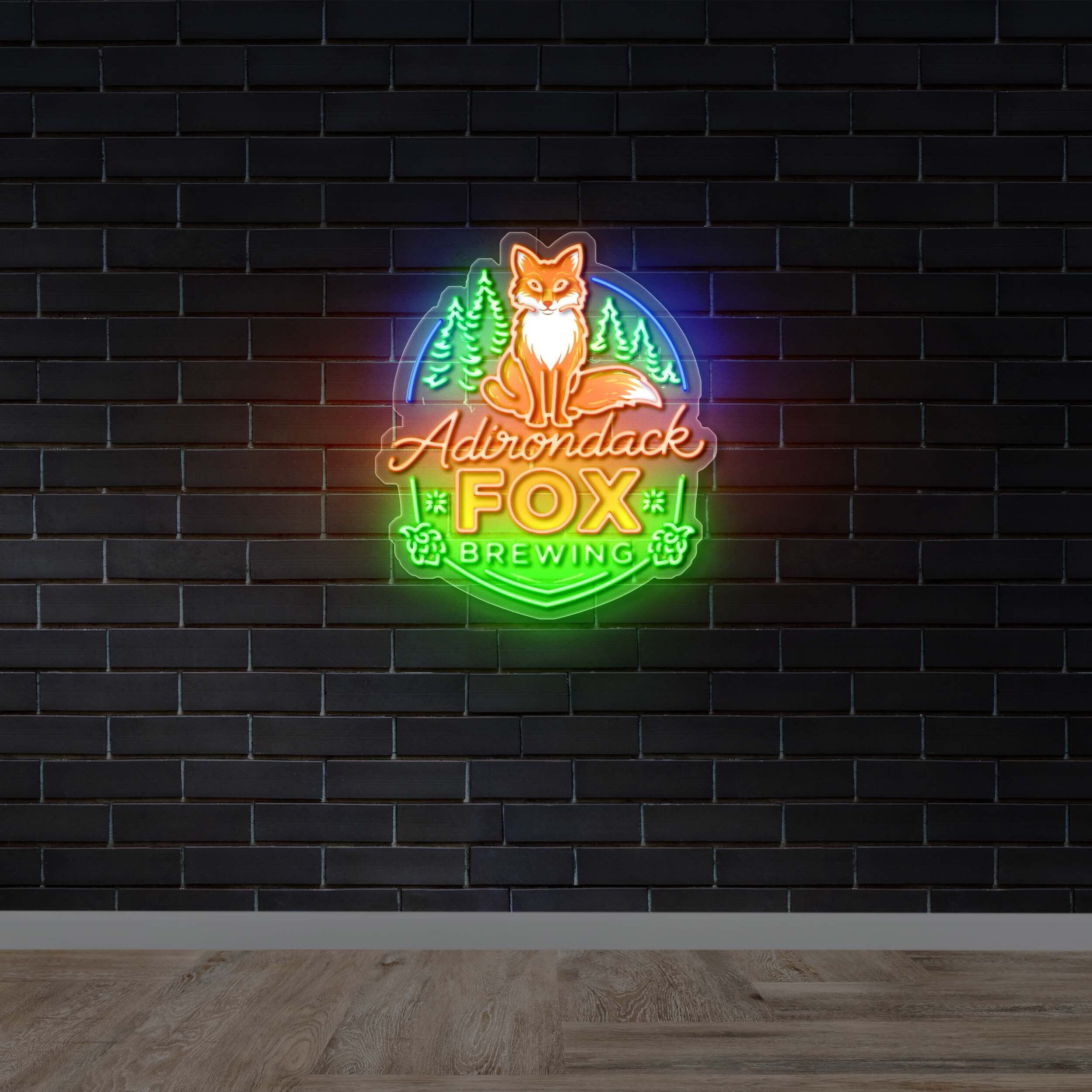 Adirondack Fox Brewing - Premium Neon Artwork