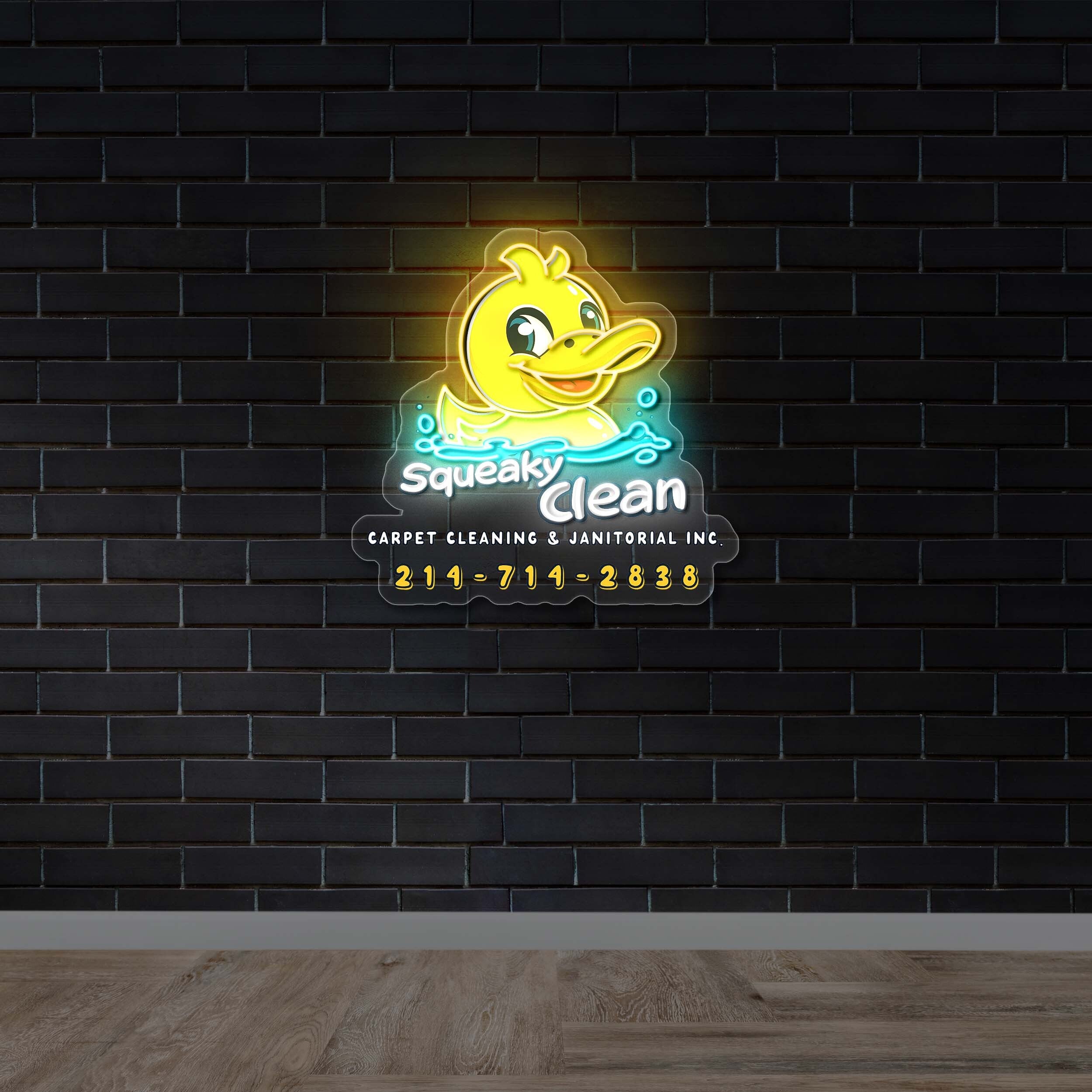Squeaky Clean - Premium Neon Artwork