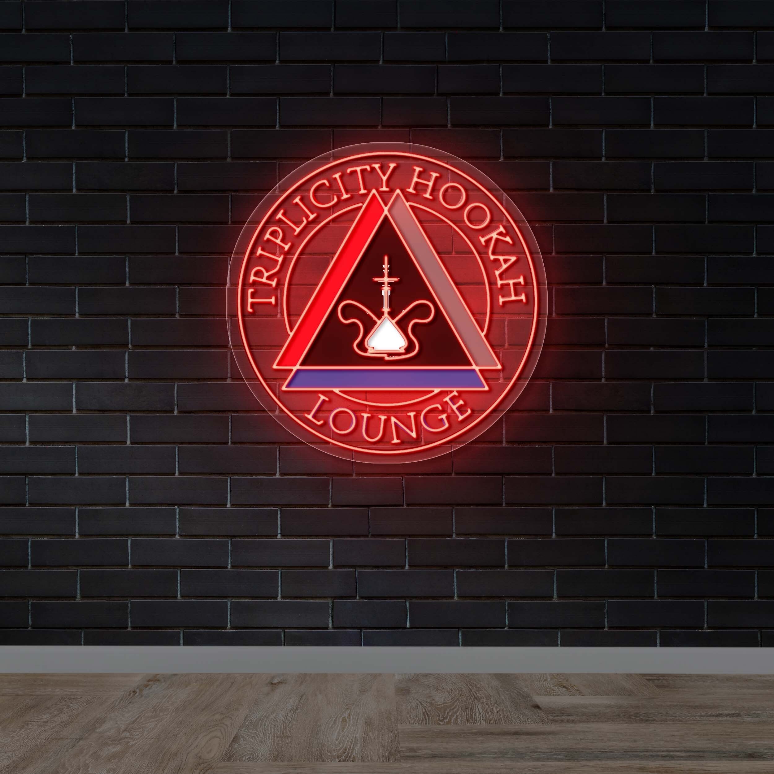 Triplicity Hookah Lounge - Premium Neon Artwork