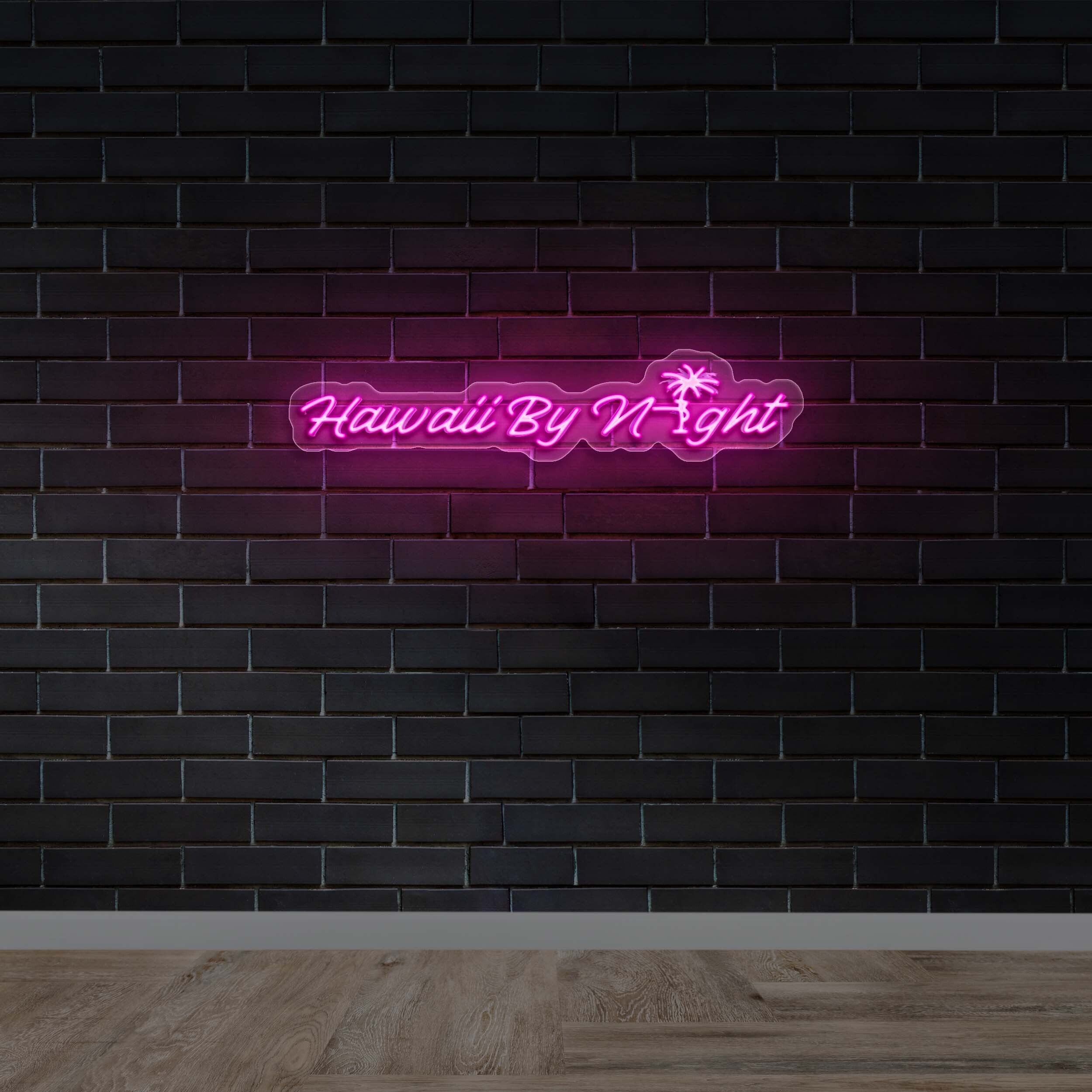Hawaii By Night - Premium Neon Artwork