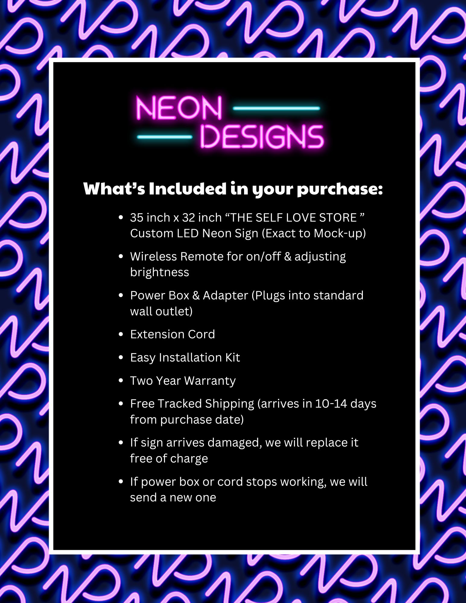 THE SELF LOVE STORE - Premium Neon Artwork