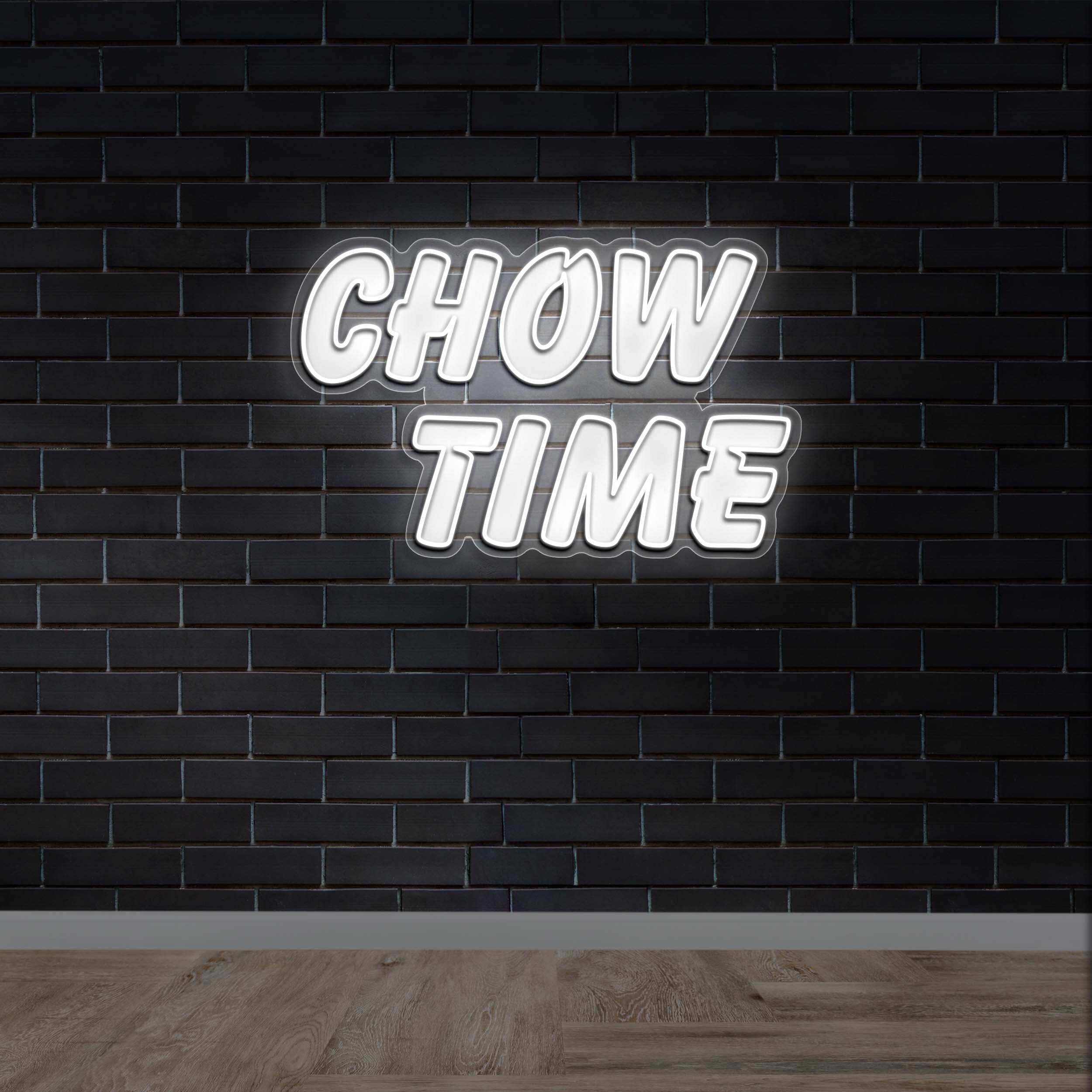 Chow time - Premium Neon Artwork