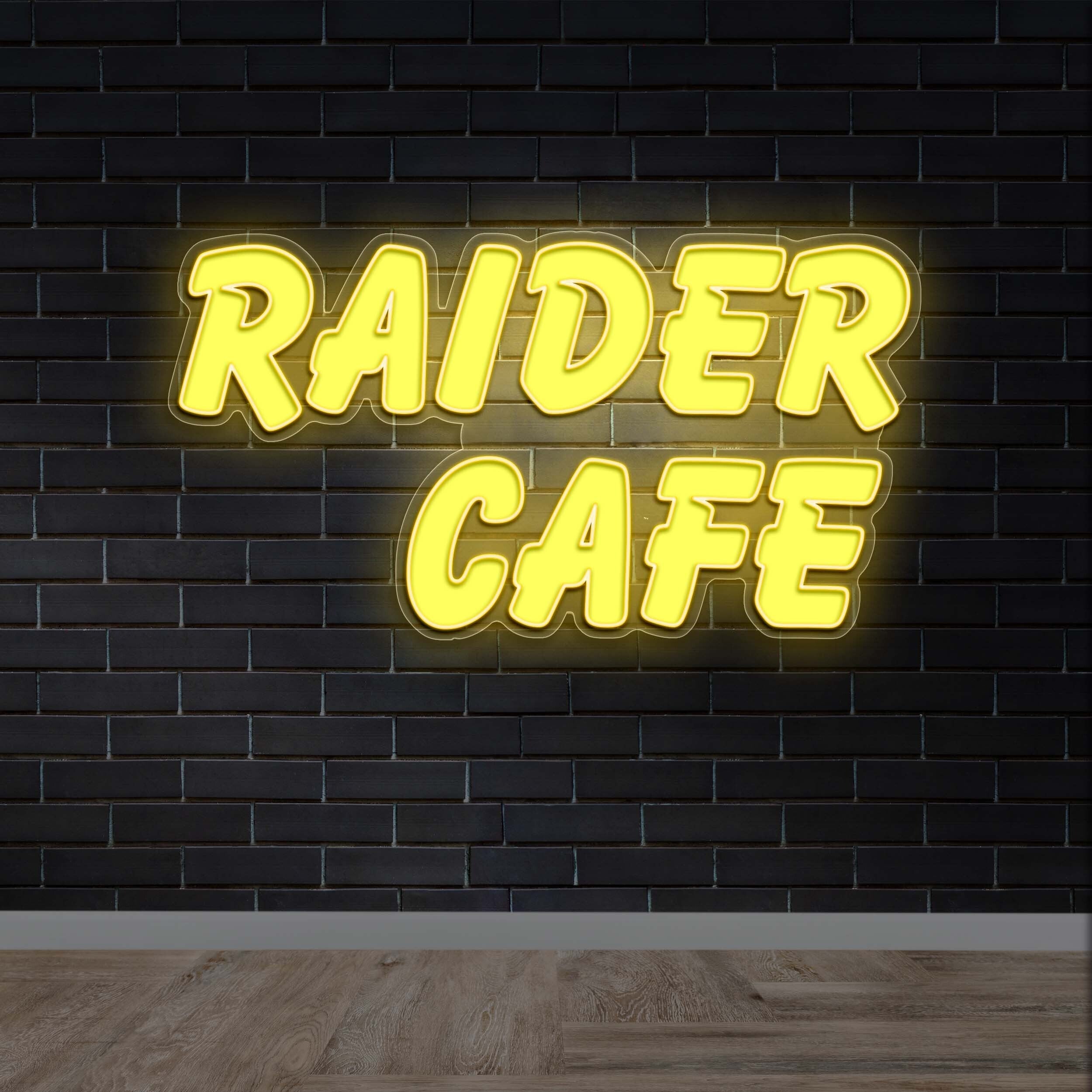 Raider Cafe - Premium Neon Artwork