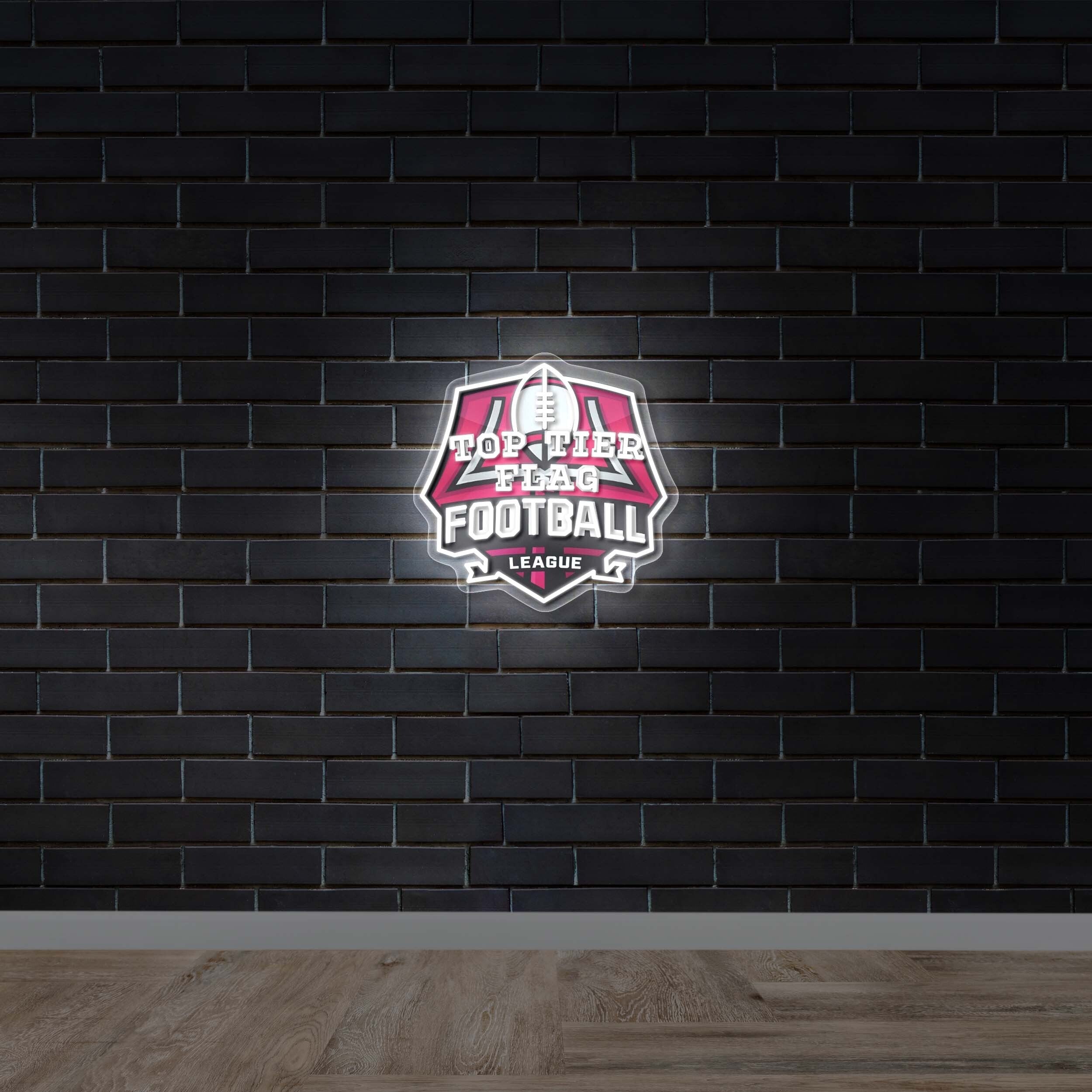 TOP TIER FLAG FOOTBALL - Premium Neon Artwork