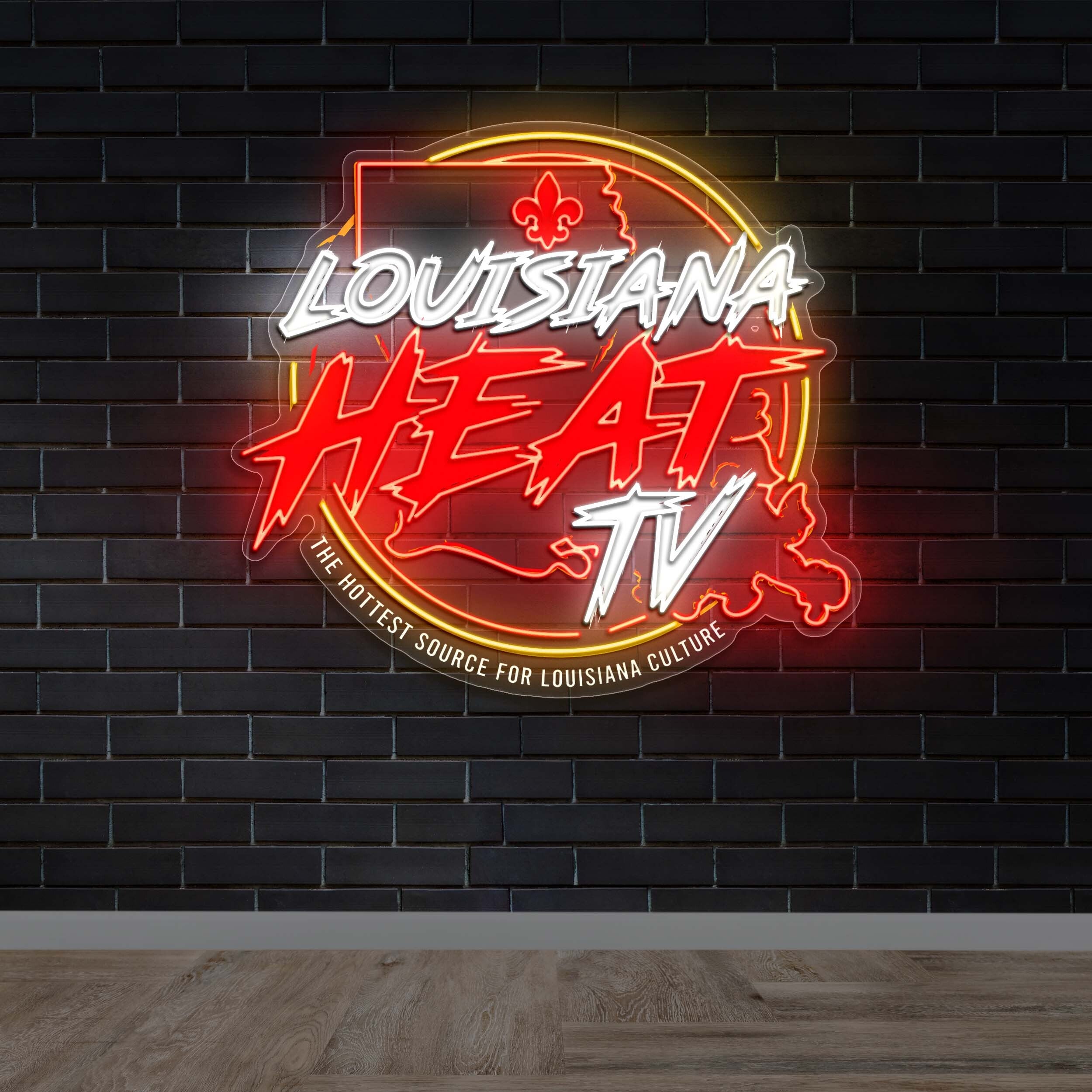 LOUISIANA HEAT TV - Premium Neon Artwork