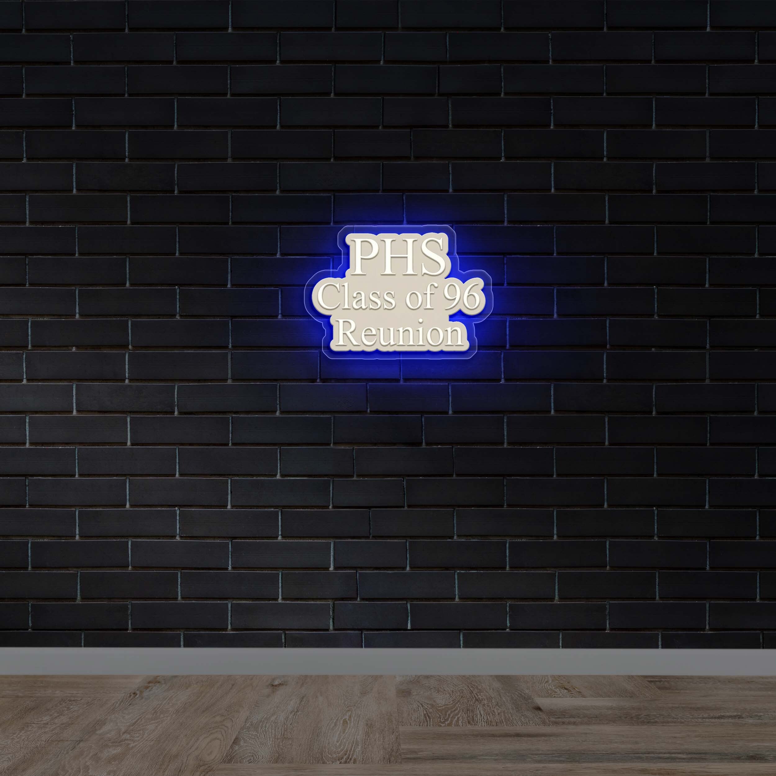PHS Class of 96 | Blue Backlit Version - Premium Neon Artwork