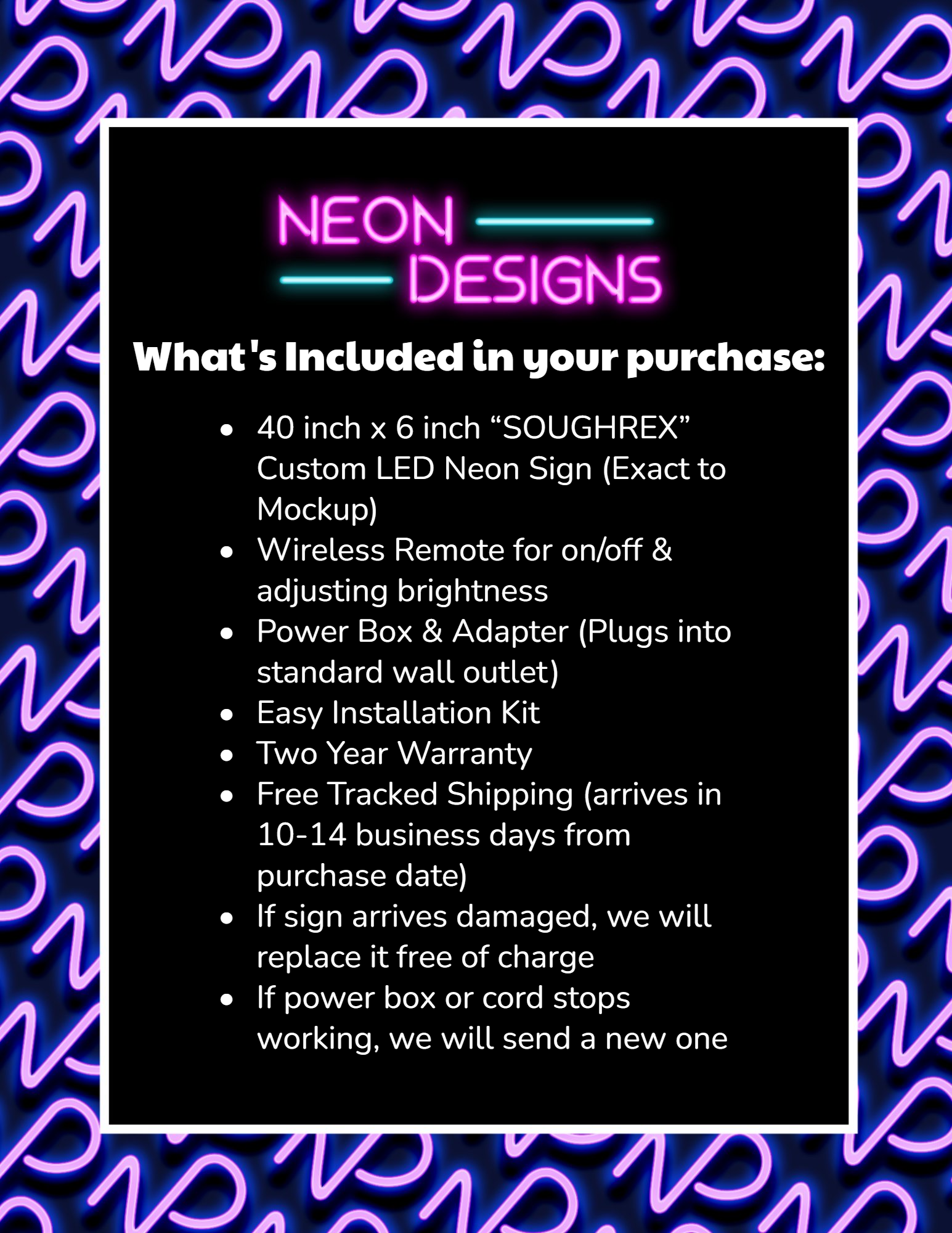 SOUGHREX - Premium Neon Artwork