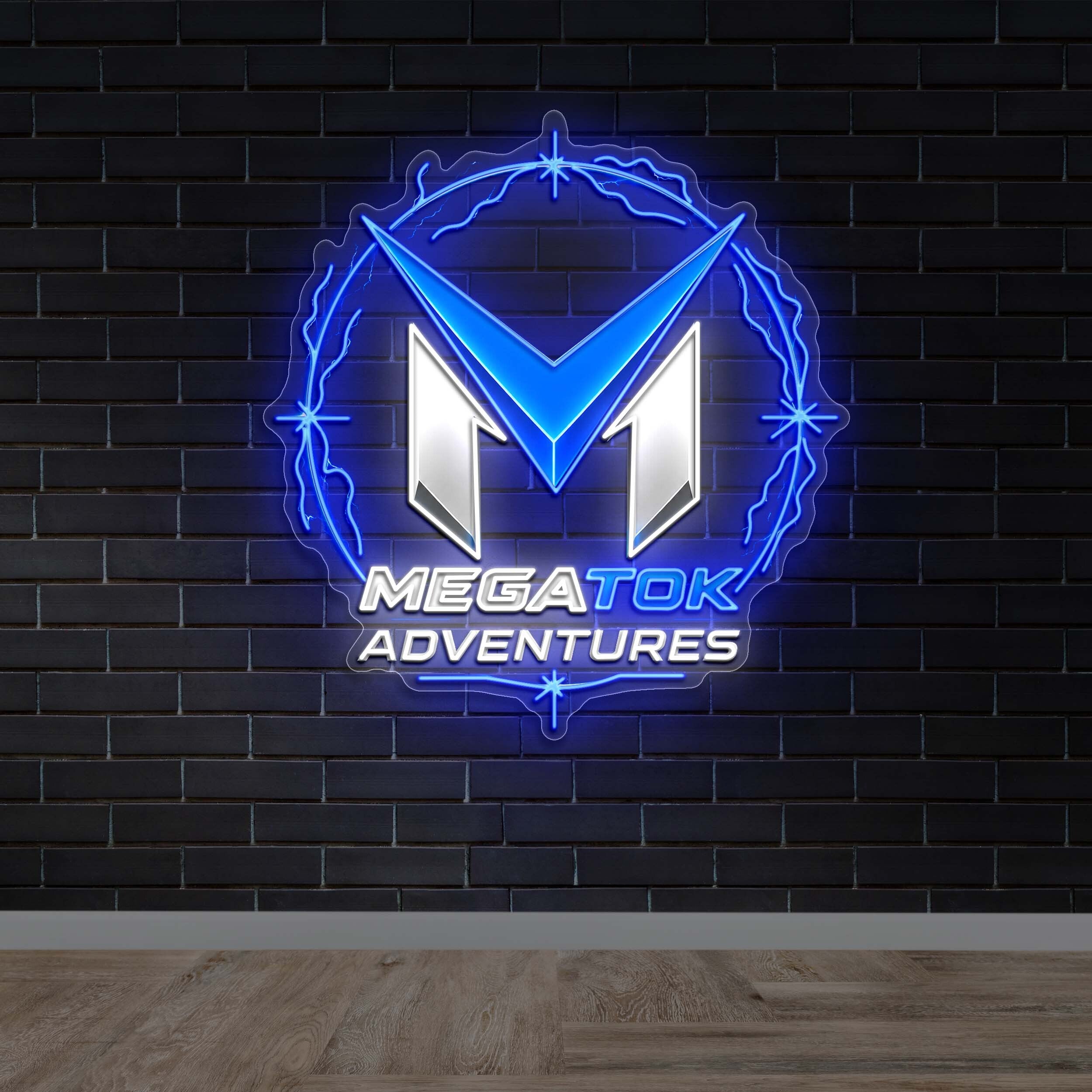 MEGATOK ADVENTURES - Premium Neon Artwork