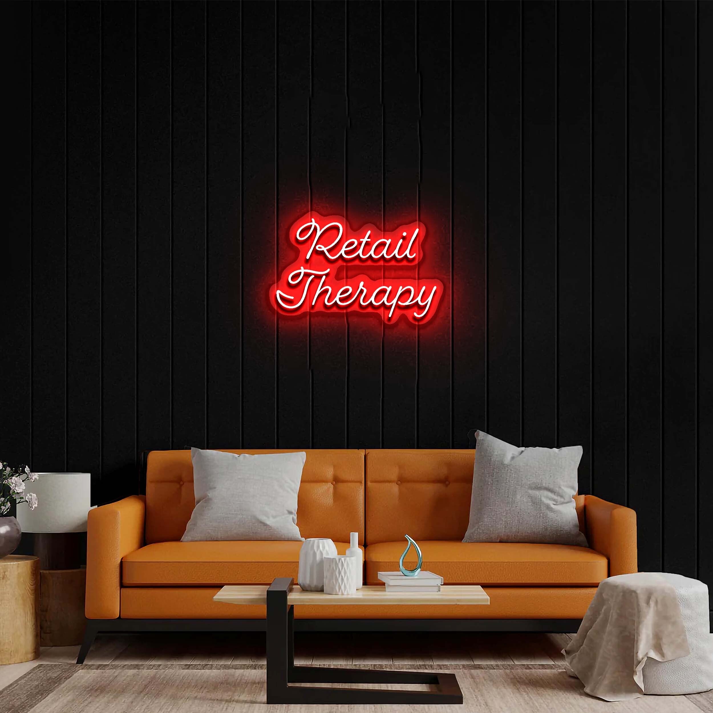 Retail Therapy - Premium Neon Artwork