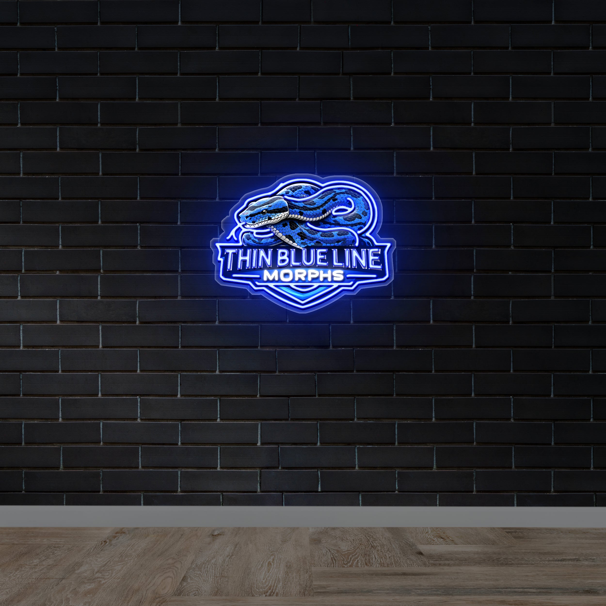 THIN BLUE LINE MORPHS - Premium Neon Artwork