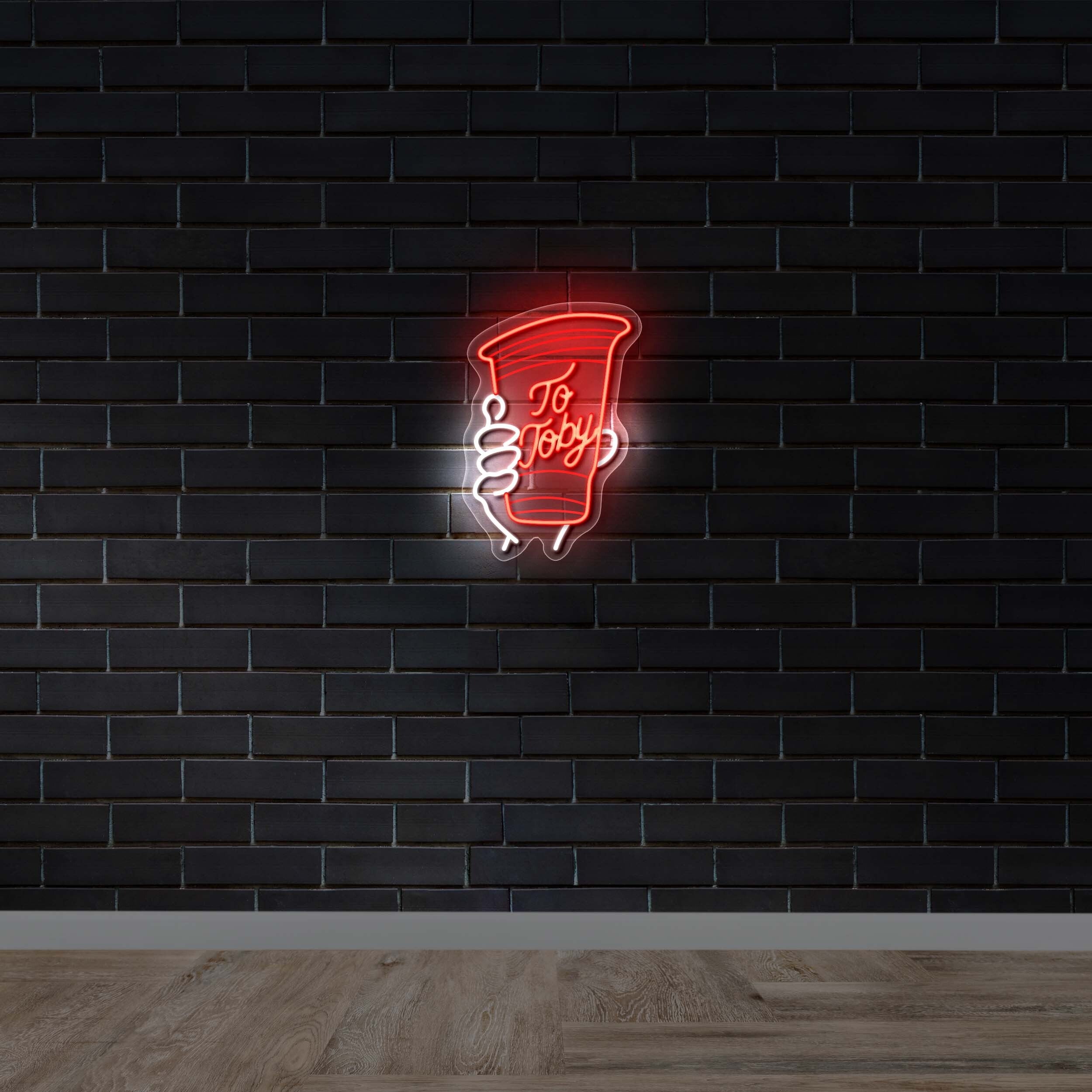 To Toby Cup – Premium Neon Artwork