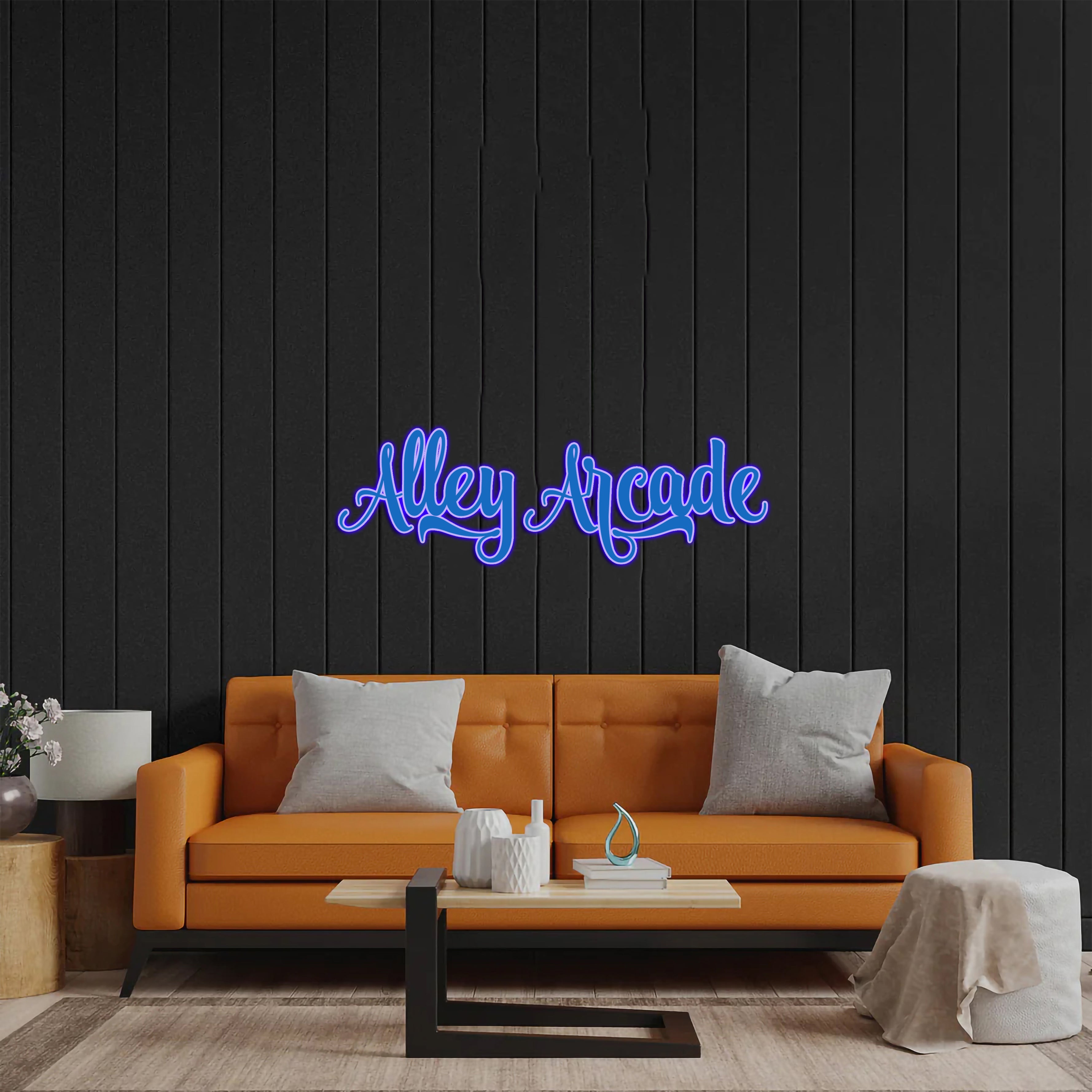 Alley Arcade Text - Premium Neon Artwork