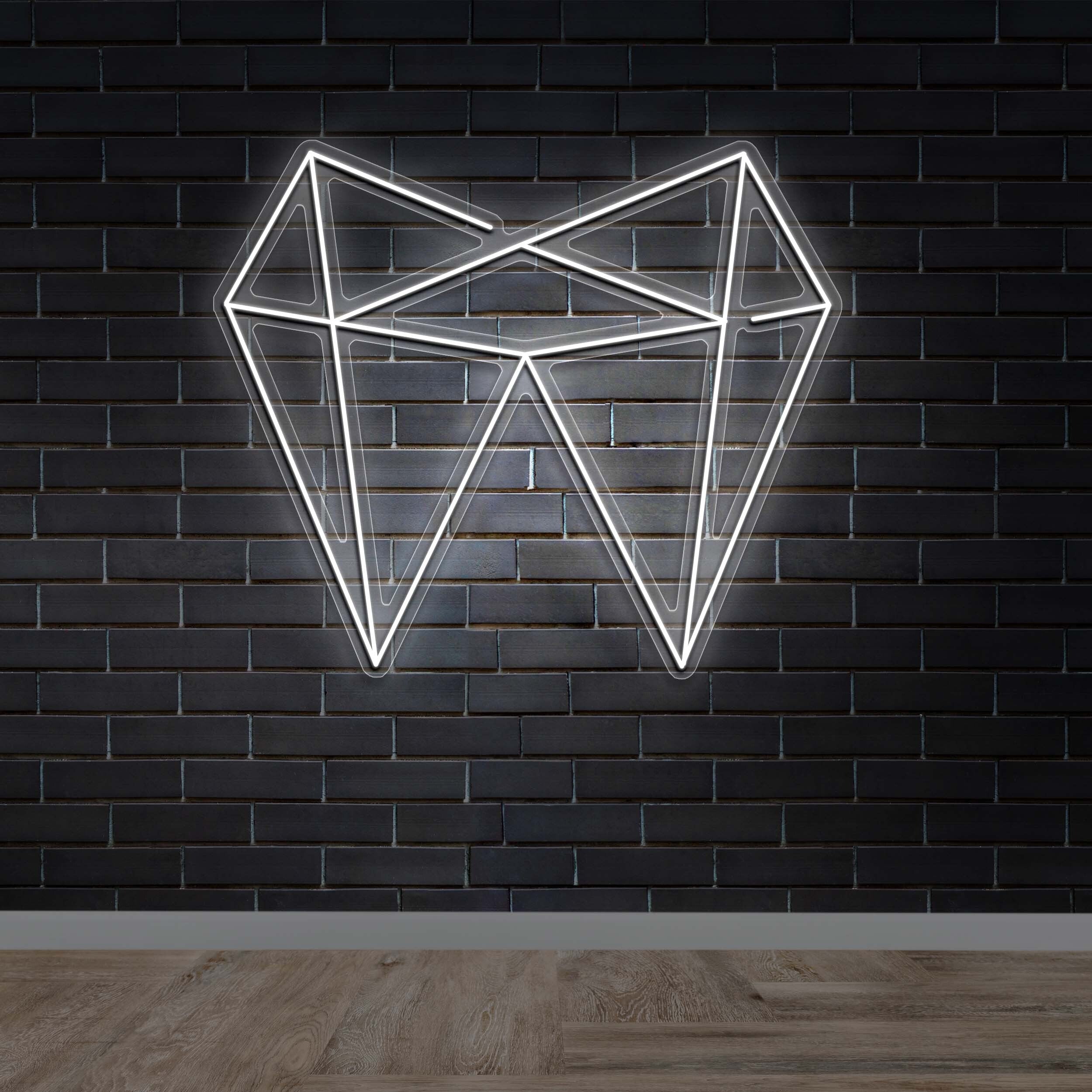 Linear Geometric - Premium Neon Artwork