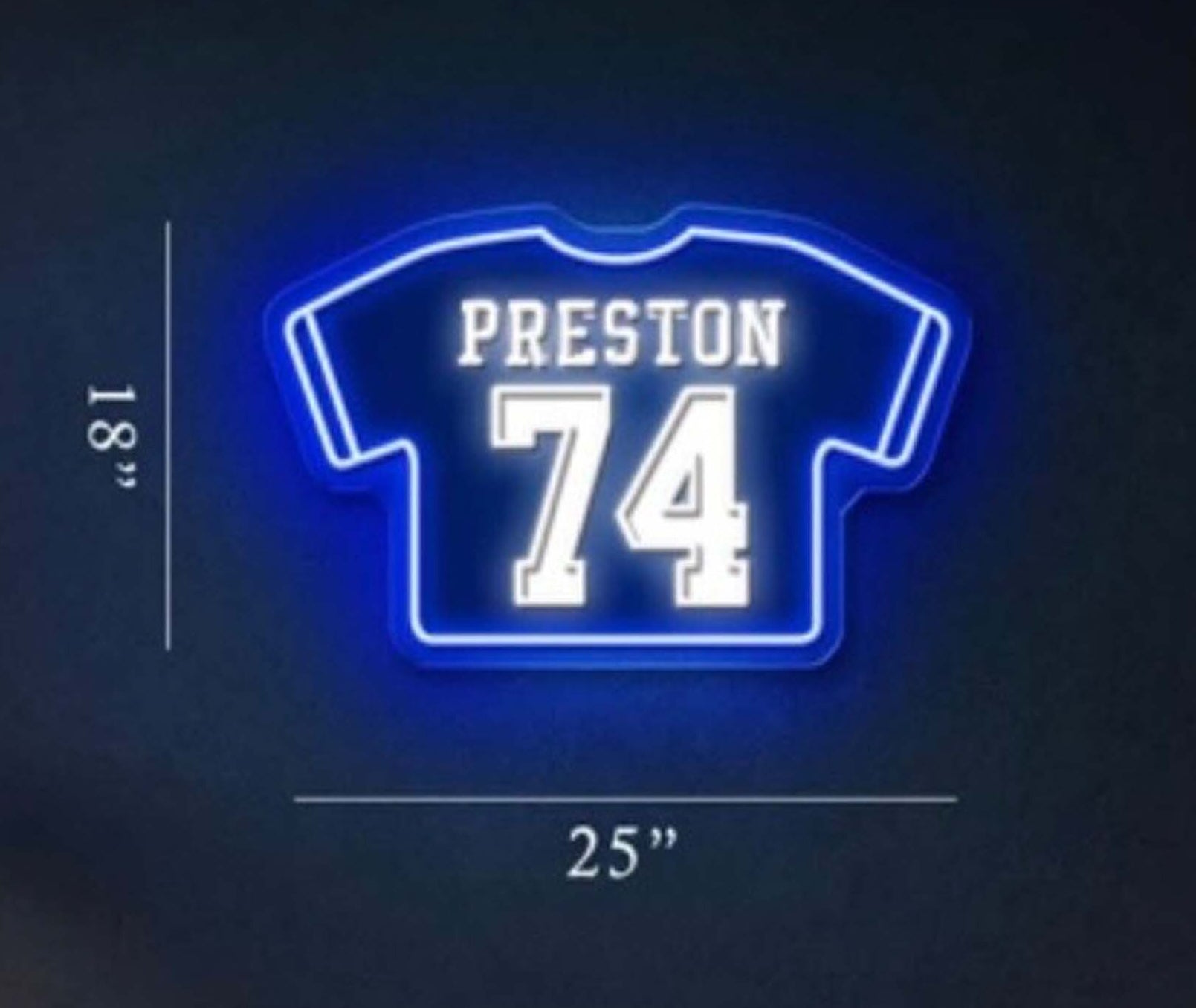 PRESTON 74 | 2nd Version - Premium Neon Artwork