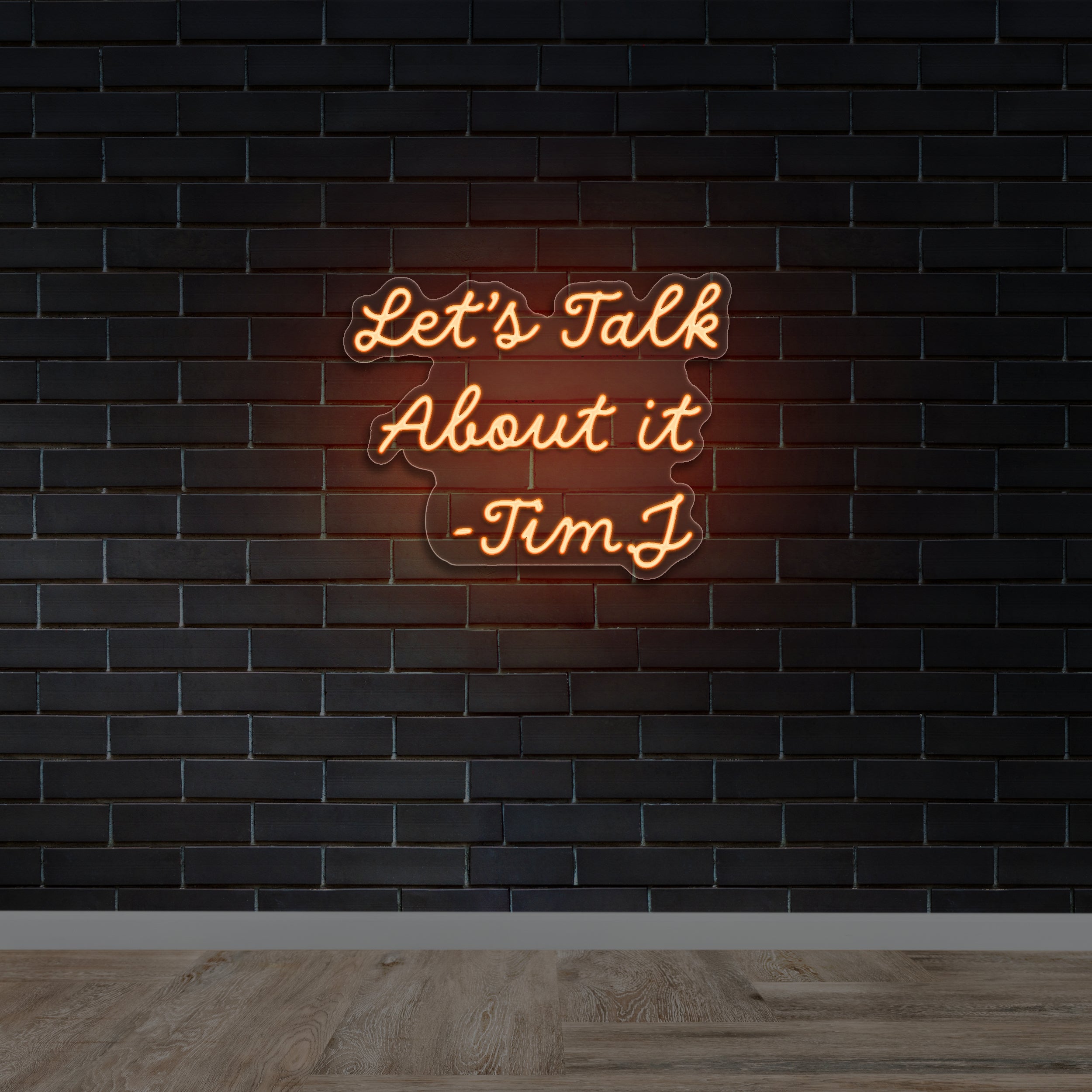 Let's Talk About It W | 2nd Version - Premium Neon Artwork
