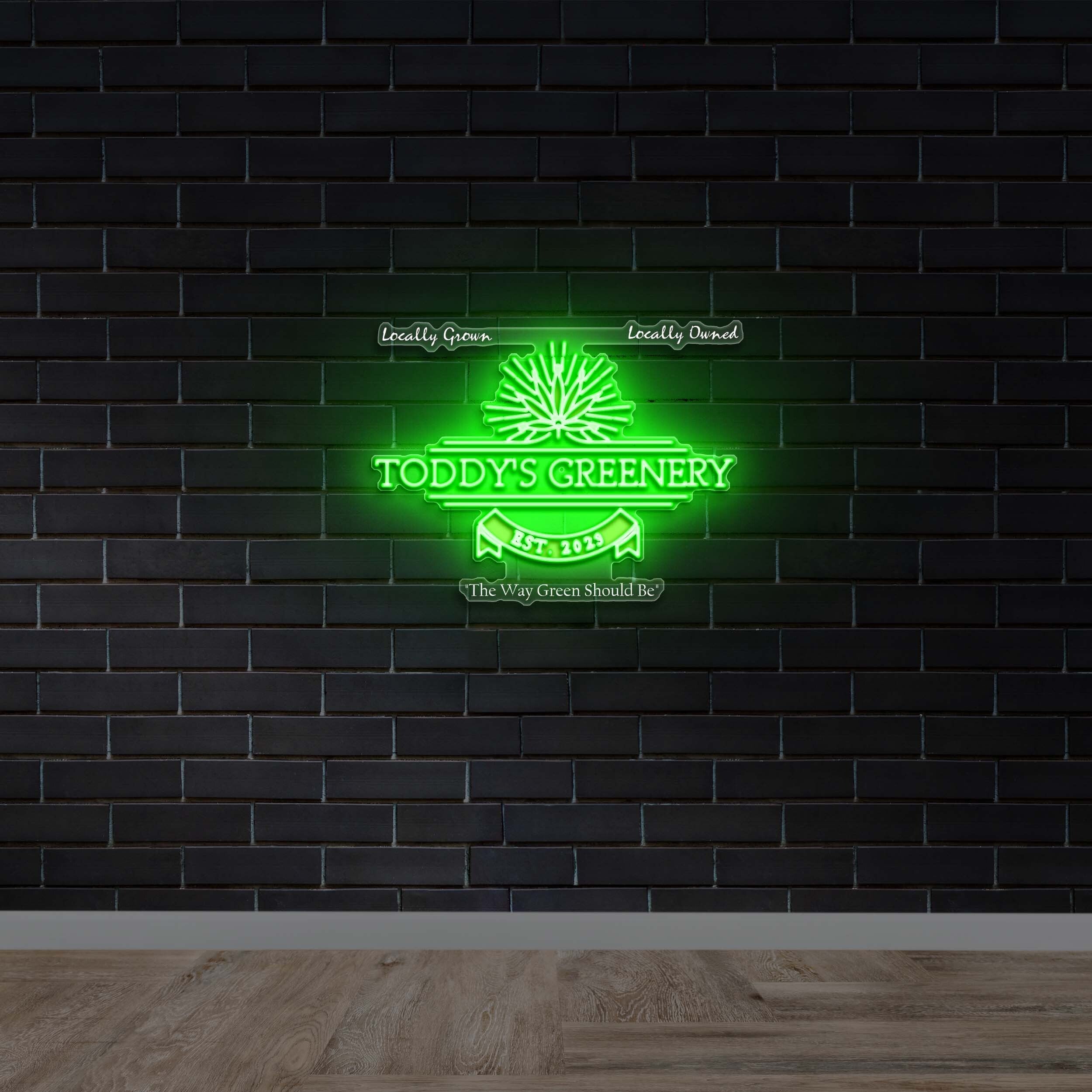 Toddy’s Greenery - Premium Neon Artwork