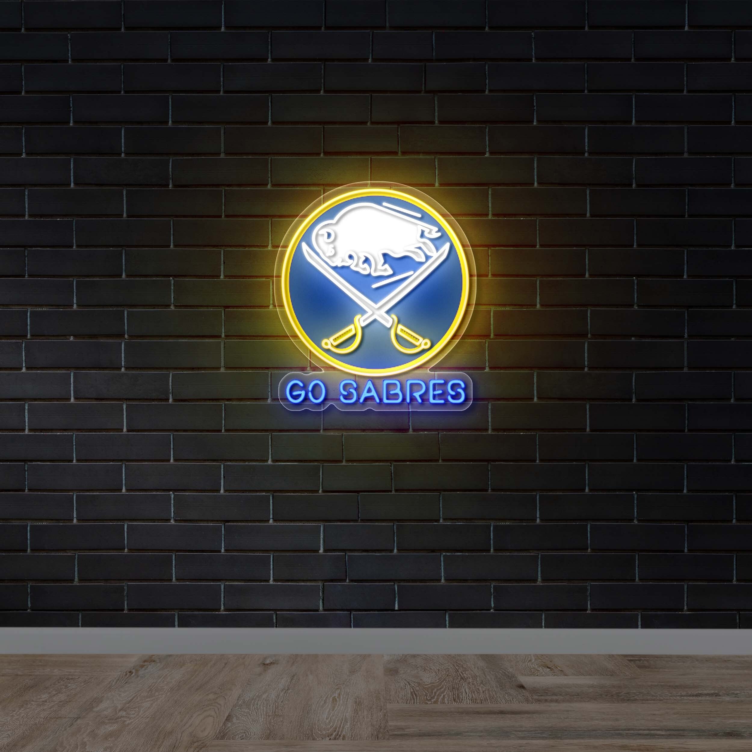 GO SABRES - Premium Neon Artwork