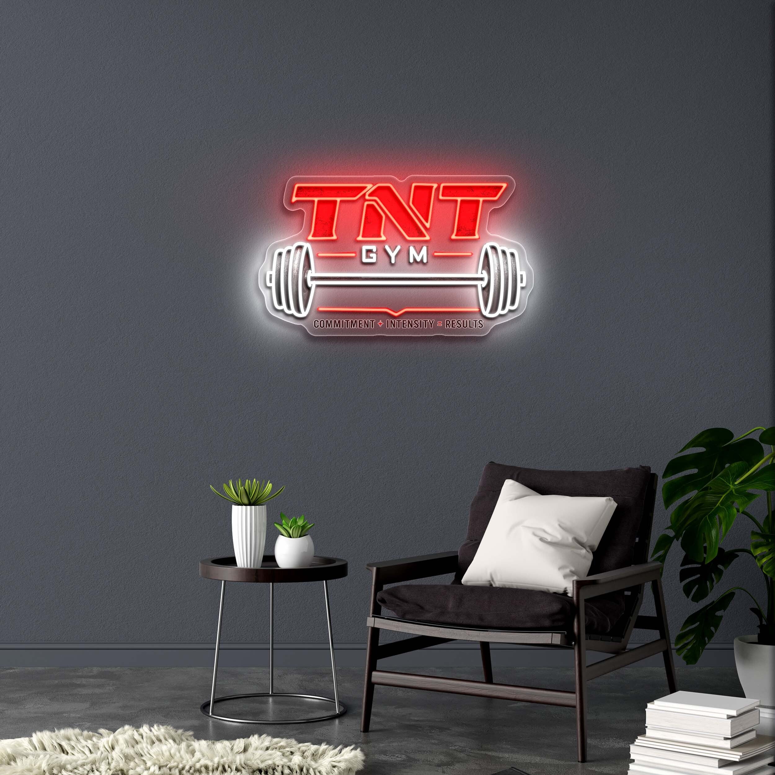 TNT Gym - Premium Neon Artwork