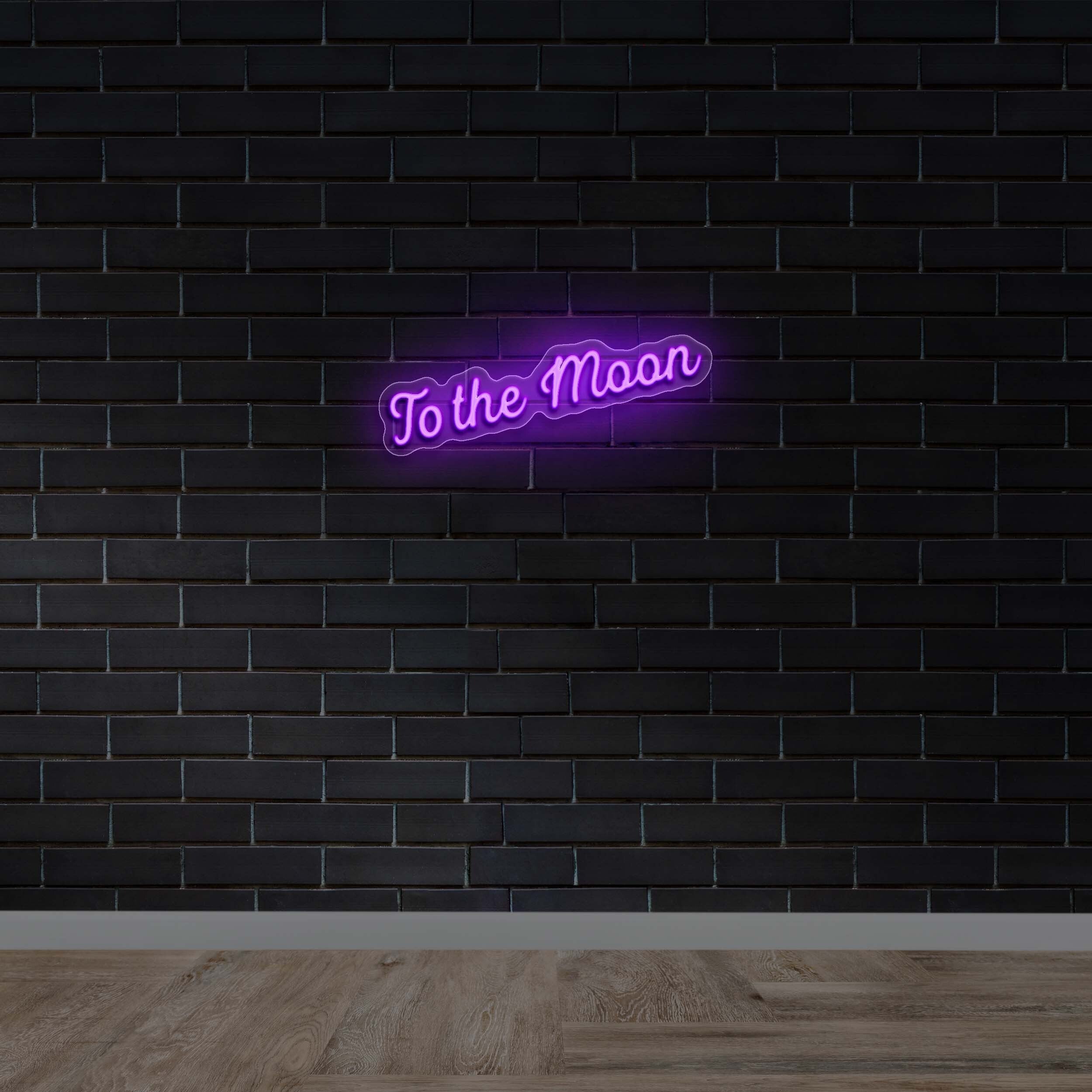 To the moon 2nd Version - Premium Neon Artwork