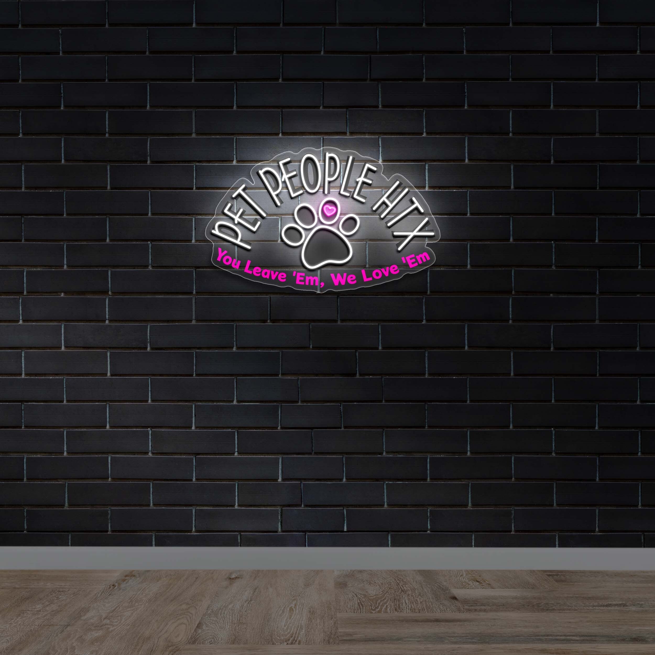Pet People HTX - Premium Neon Artwork