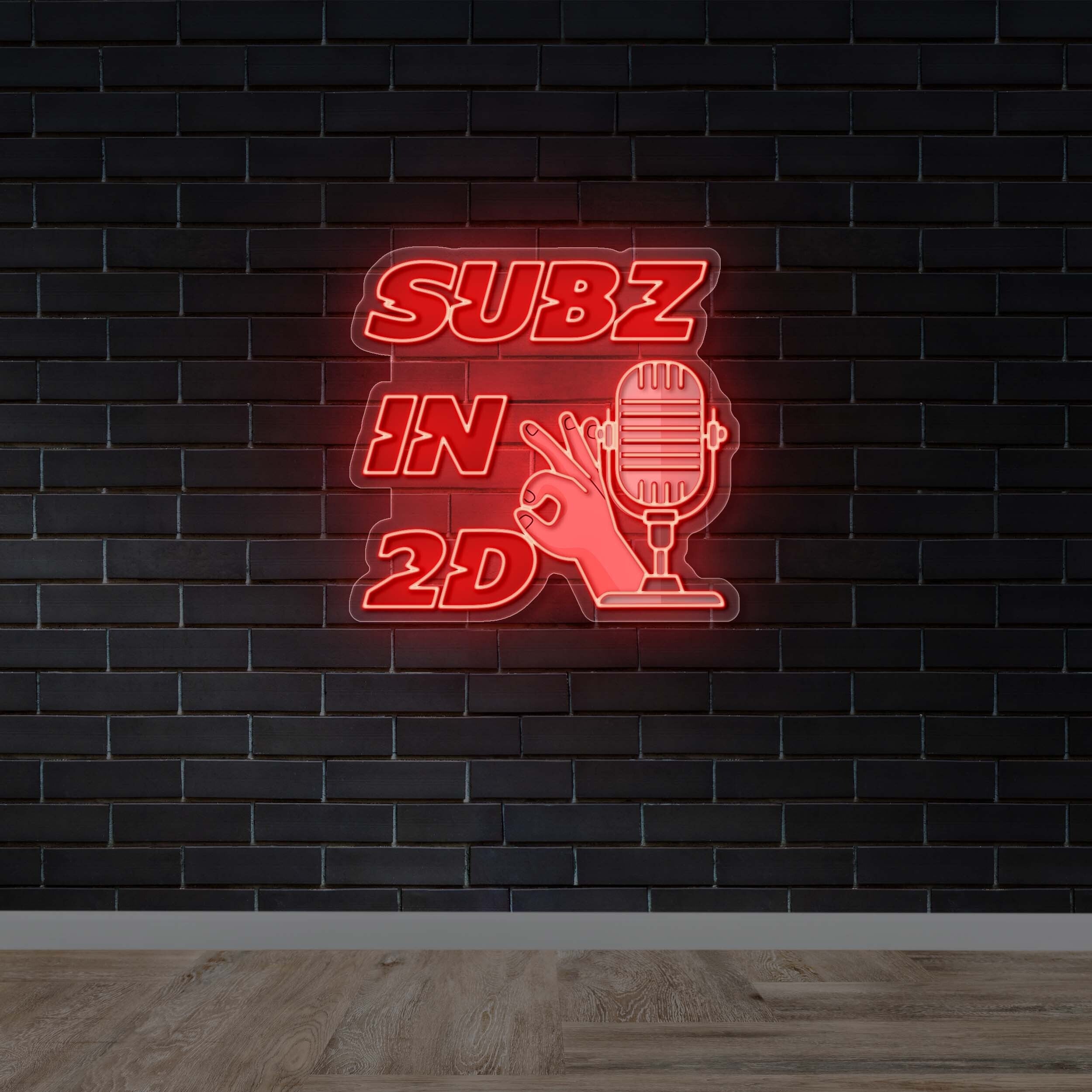 Subz in 2D - Premium Neon Artwork