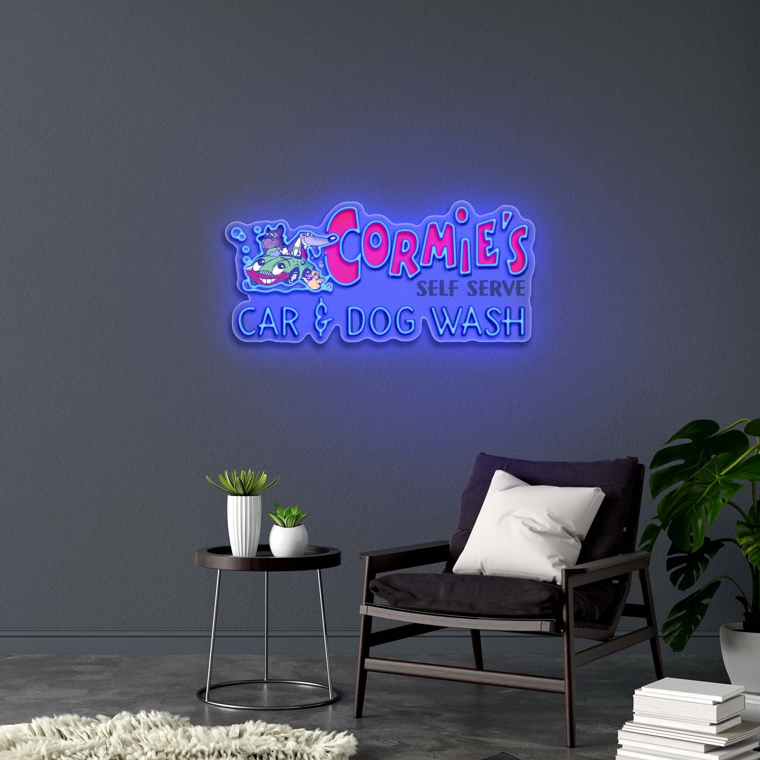 CORMIE'S SELF SERVE CAR & DOG WASH - Premium Neon Artwork