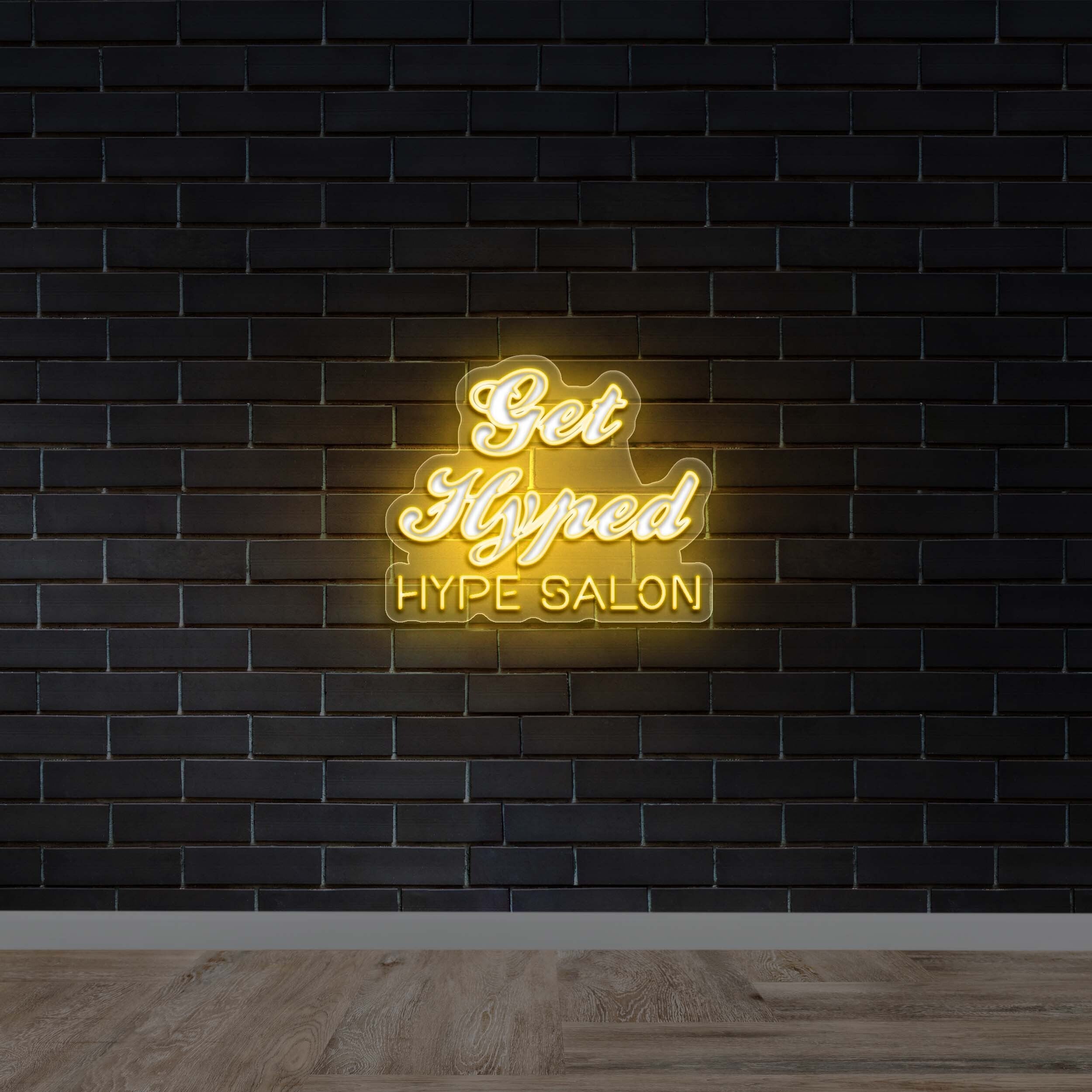 Get Hyped Hype Salon - Premium Neon Artwork
