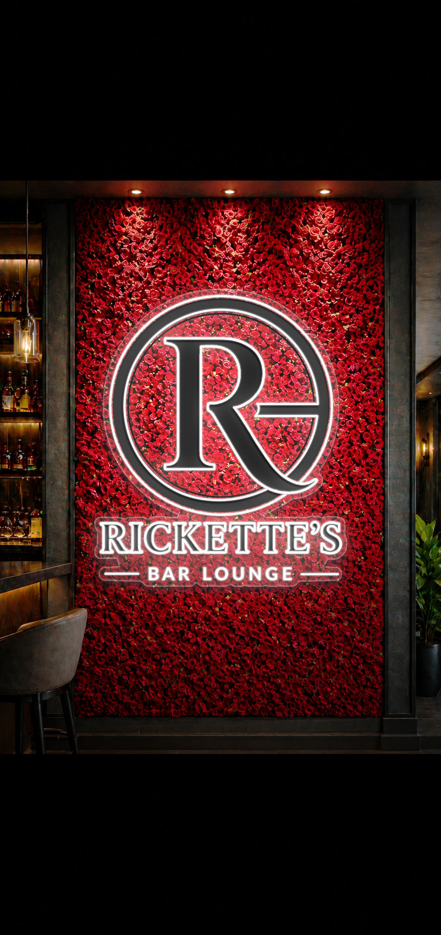 RICKETTE'S BAR LOUNGE - Premium Neon Artwork